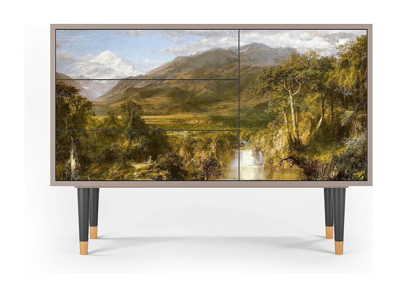 Kredens - 115х84х41 cm - S3 - The Heart of the Andes , Latte