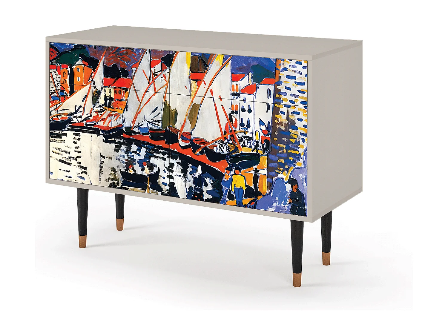 Buffet - 115x85x48 cm - BS4 - Le Séchage des voiles , Sable