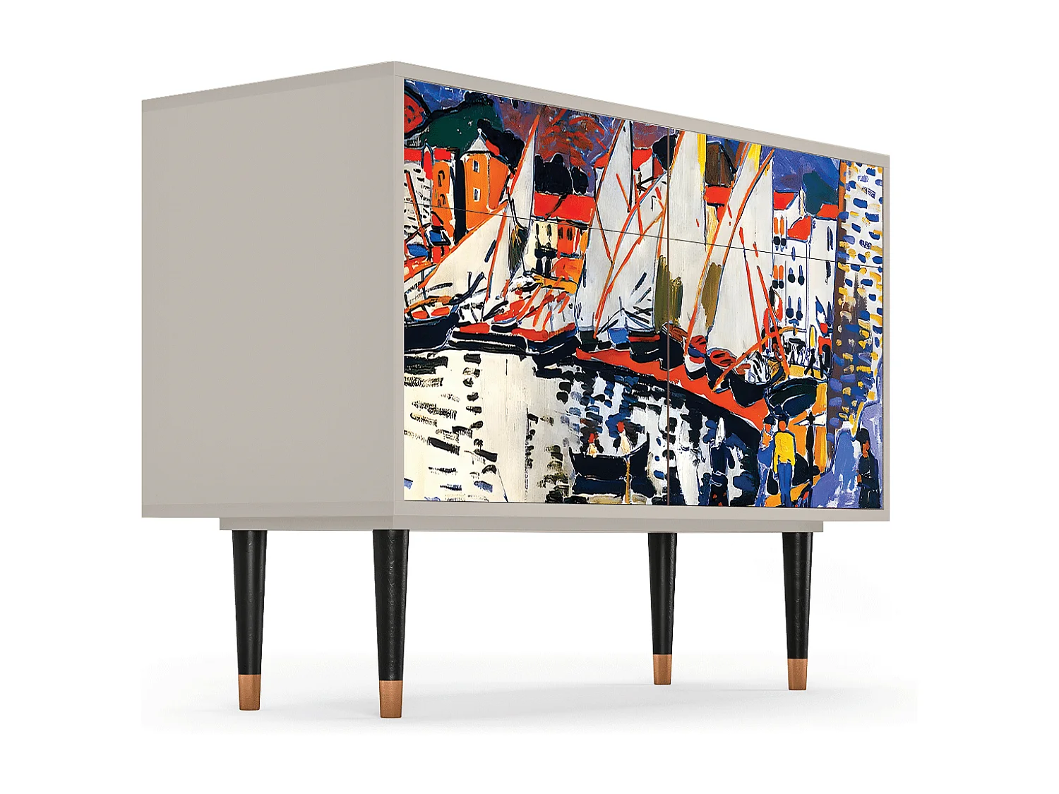 Buffet - 115x85x48 cm - BS4 - Le Séchage des voiles , Sable