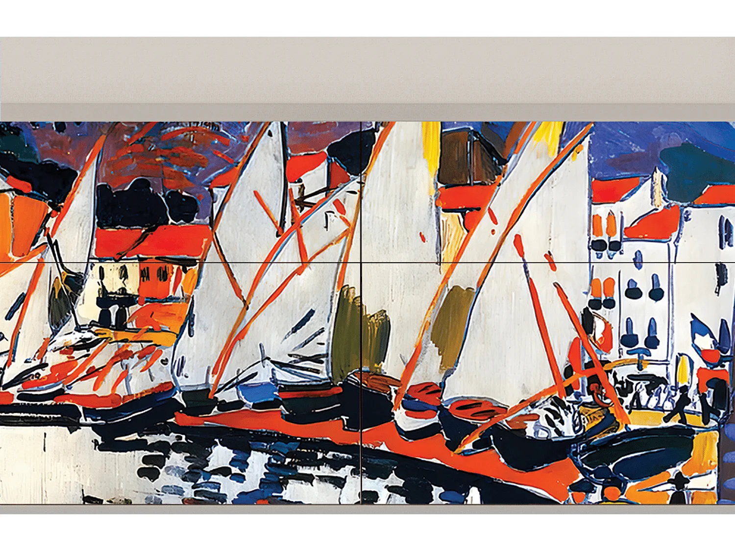 Buffet - 115x85x48 cm - BS4 - Le Séchage des voiles , Sable
