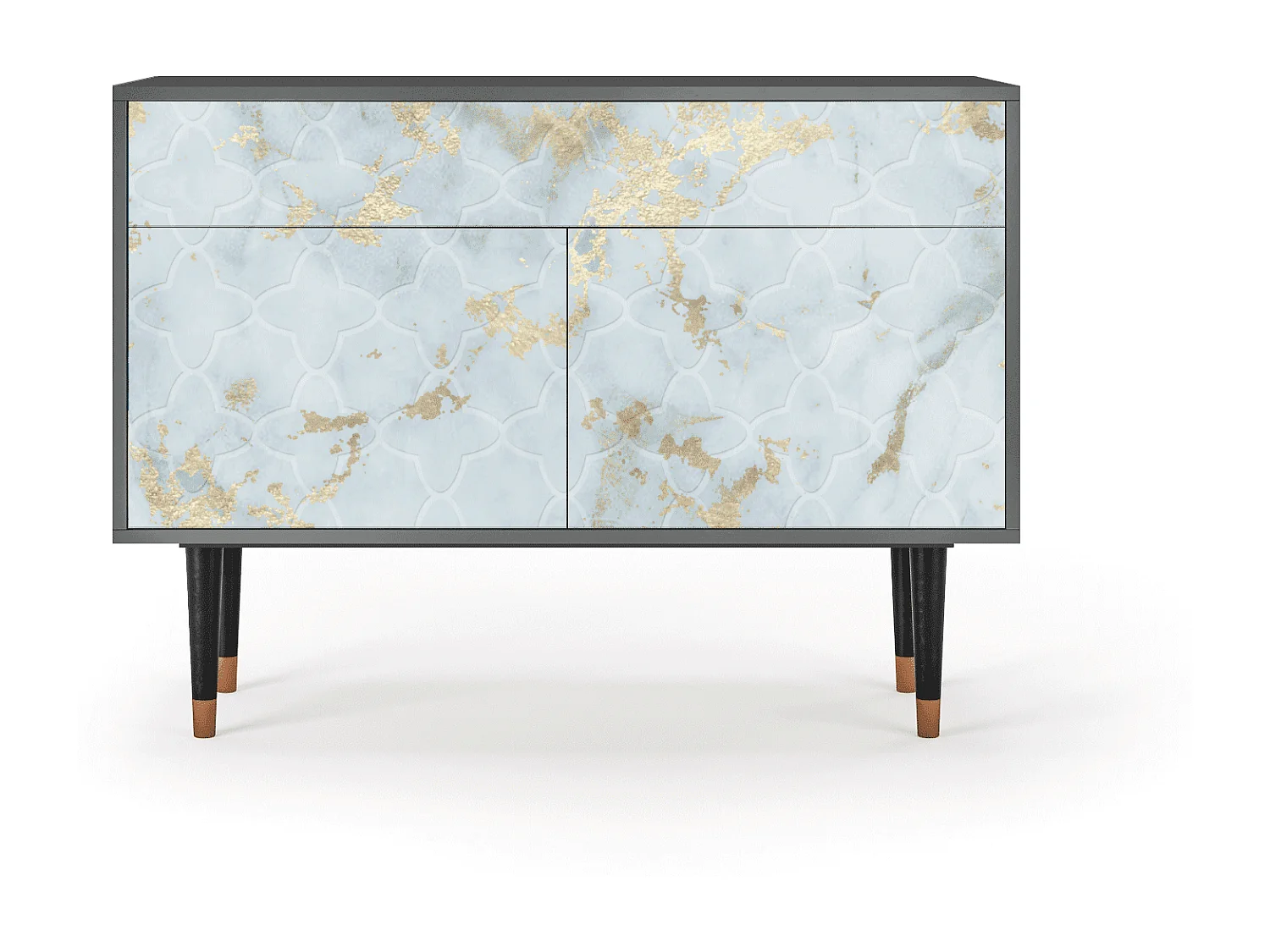 Kredens - 115x85x48 cm - BS4 - Golden Waves, Antracyt