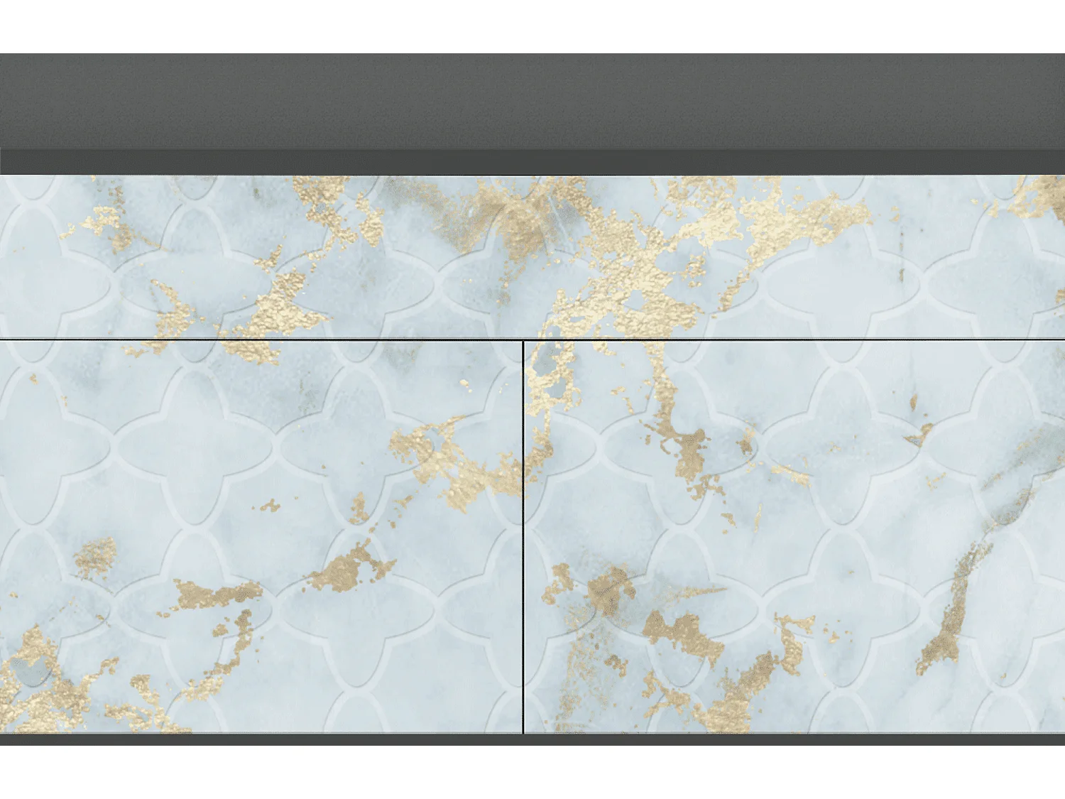 Kredens - 115x85x48 cm - BS4 - Golden Waves, Antracyt