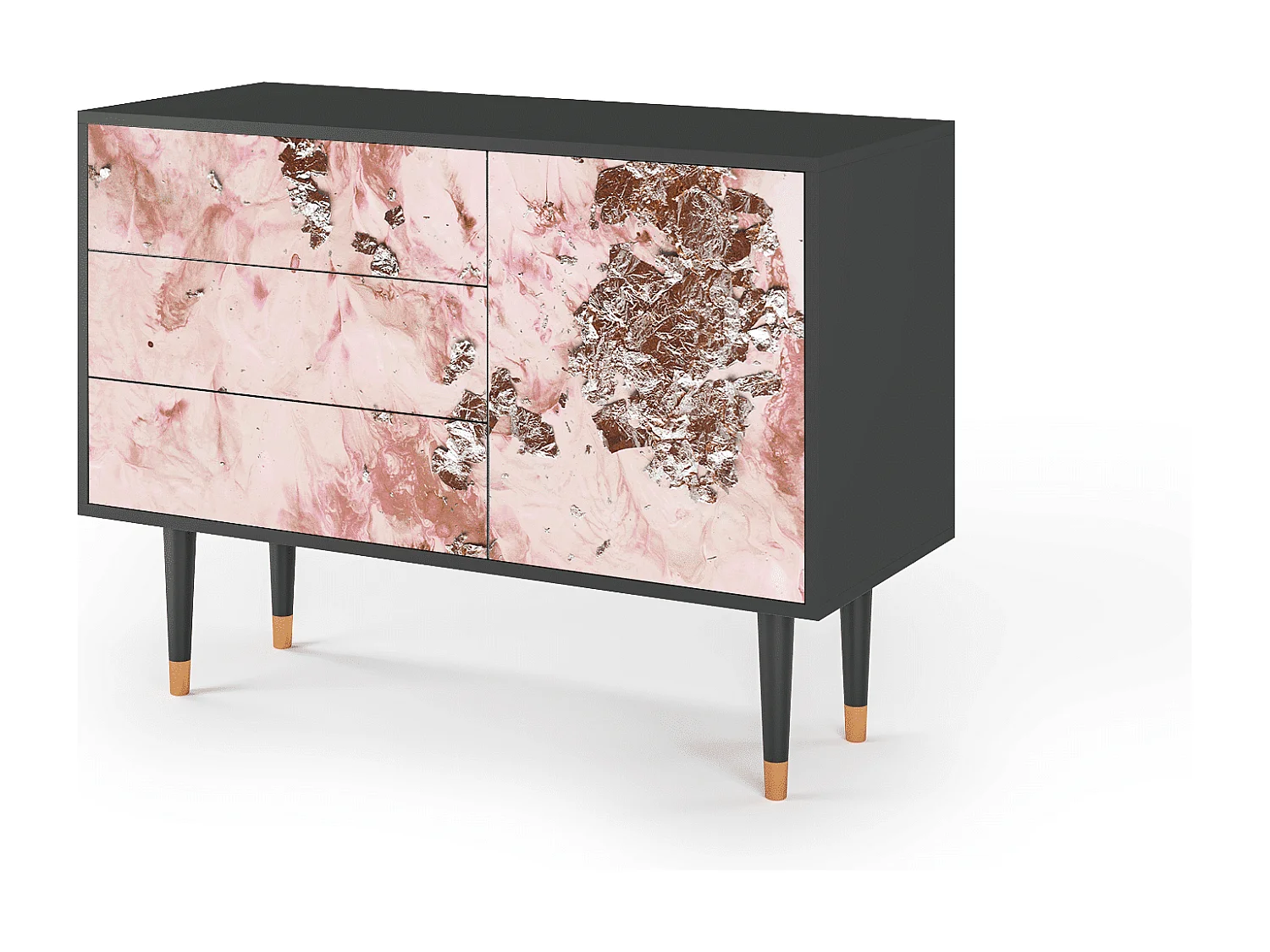 Credenza - 115х84х41 cm - S3 - Cotton Candy, Antracite