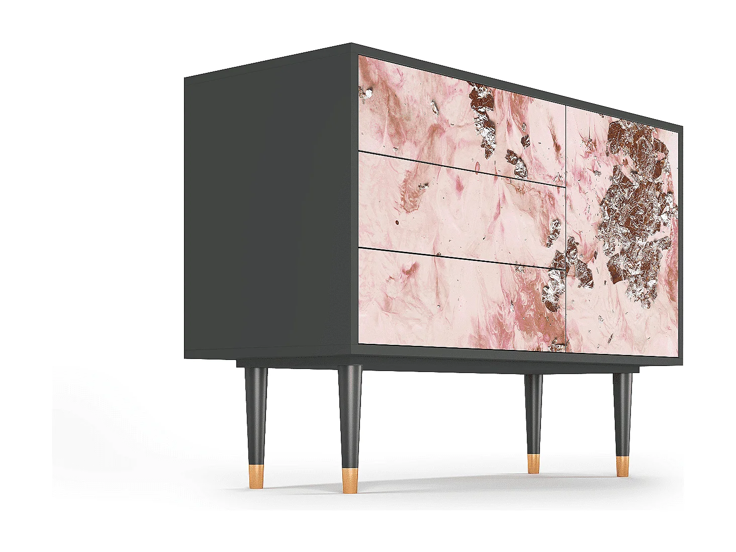 Credenza - 115х84х41 cm - S3 - Cotton Candy, Antracite