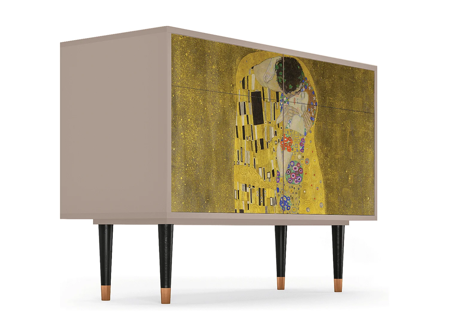 Sideboard - 115x85x48 cm - BS4 - The Kiss by Klimt , Latte