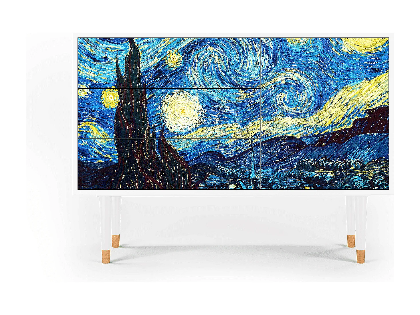 Buffet - 115х84х41 cm - S3 - The Starry Night  , Blanc