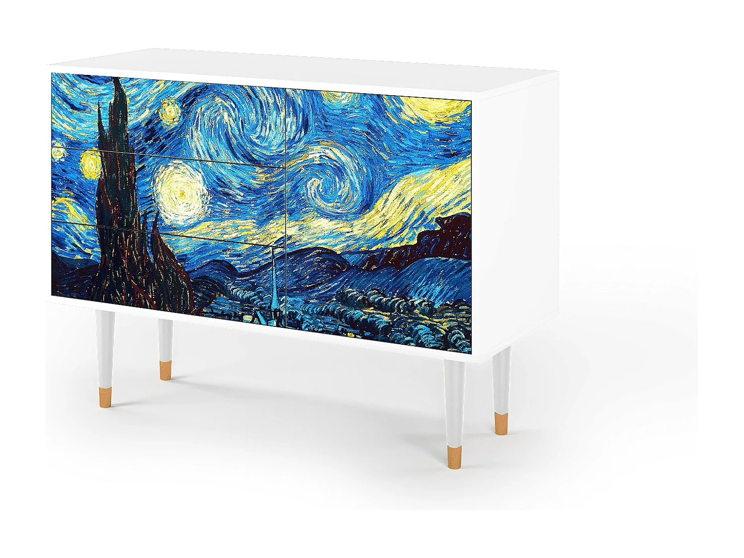 Buffet - 115х84х41 cm - S3 - The Starry Night  , Blanc