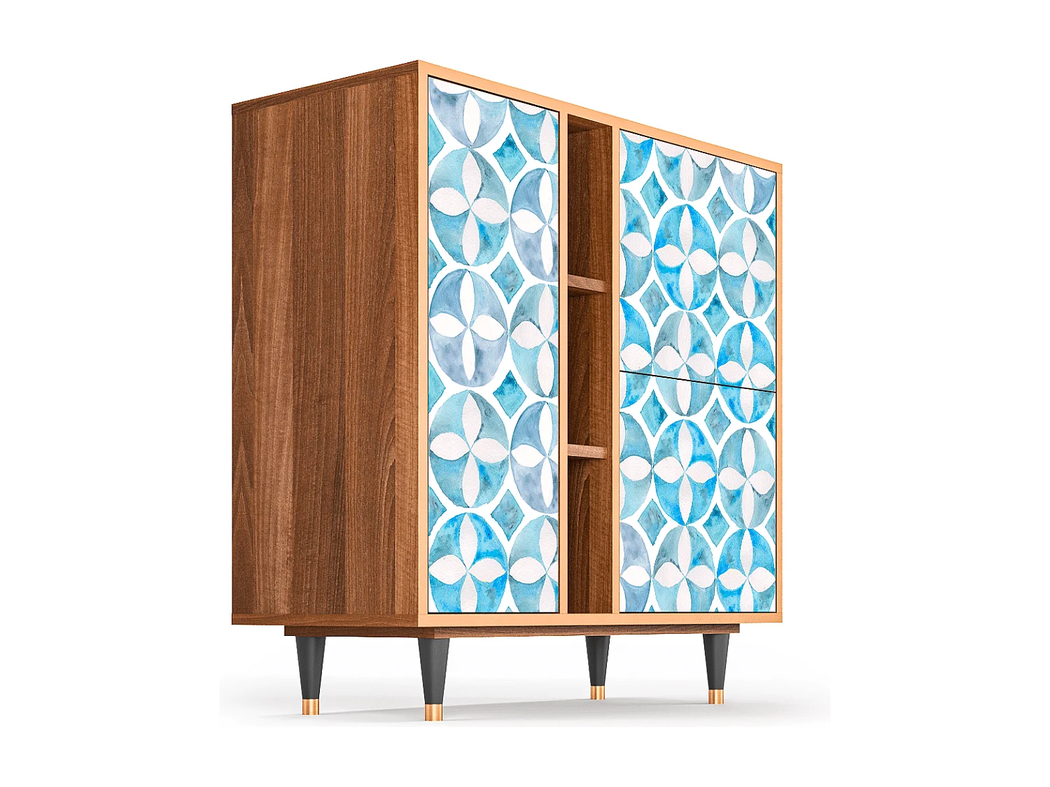 Dressoir - 94х96х41 cm - BS5 - Porto Mood, Walnoot