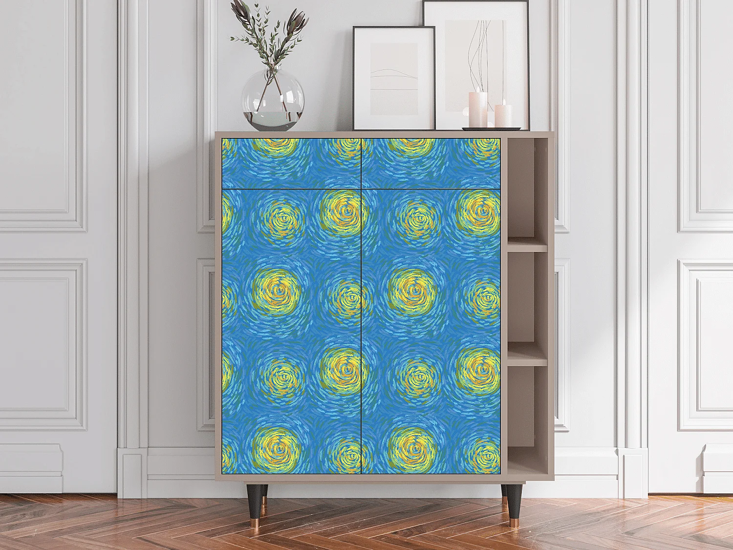 Dressoir - 96х110х41 cm - BS6 - Van Gogh Lights, Latte