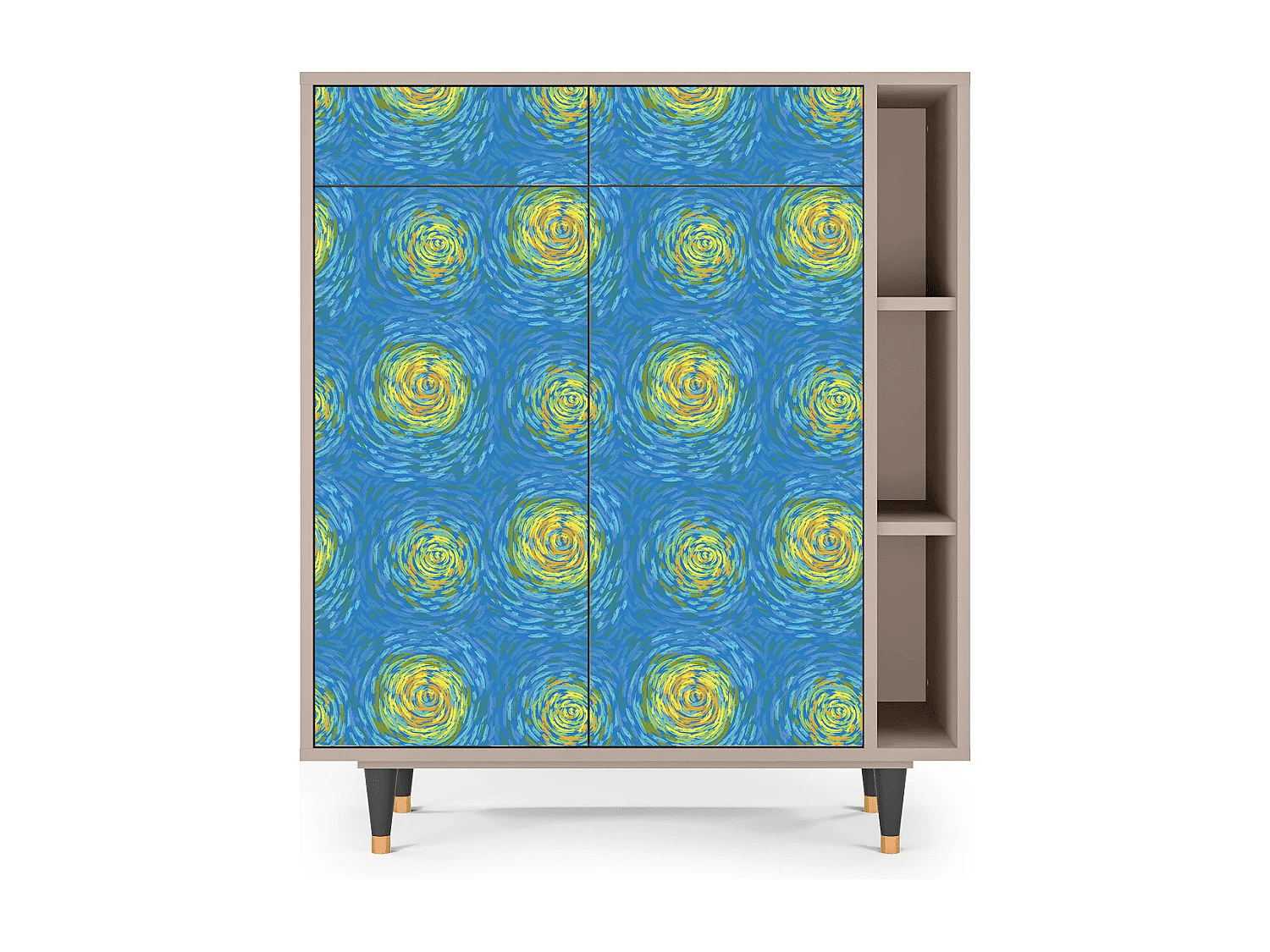 Credenza - 96х110х41 cm - BS6 - Van Gogh Lights, Latte