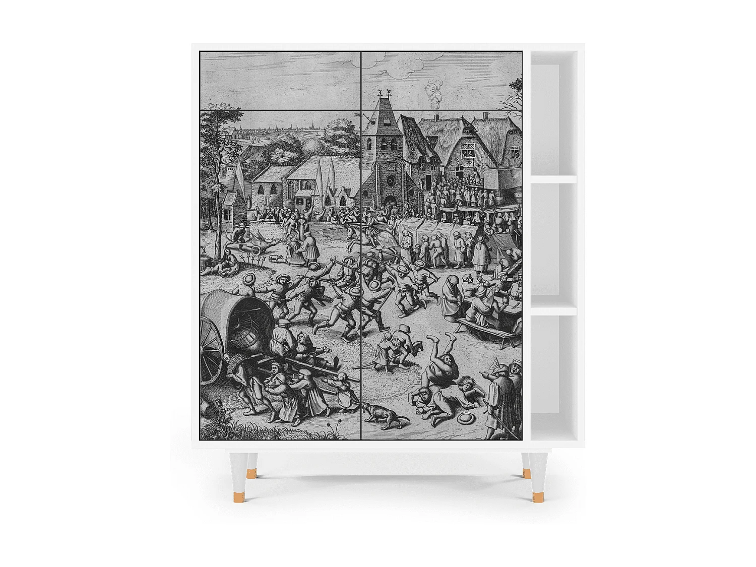 Aparador - 96х110х41 cm - BS6 - The Festival of Saint, Branco