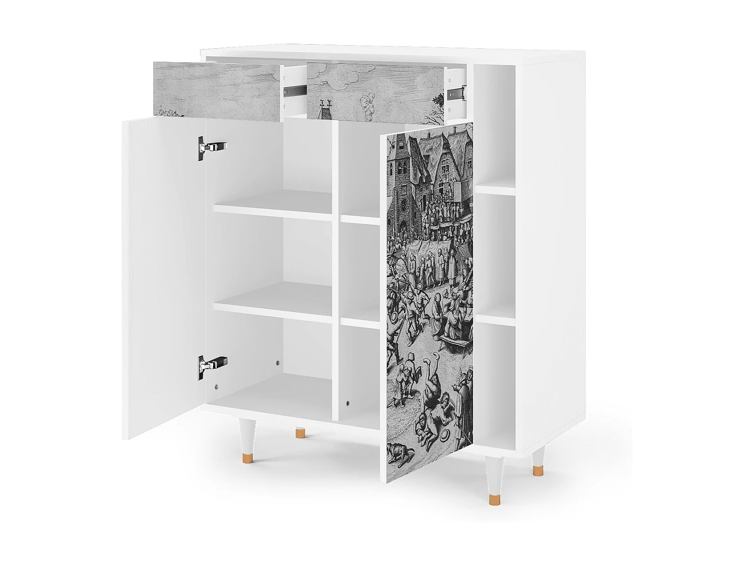 Credenza - 96х110х41 cm - BS6 - The Festival of Saint, Bianco