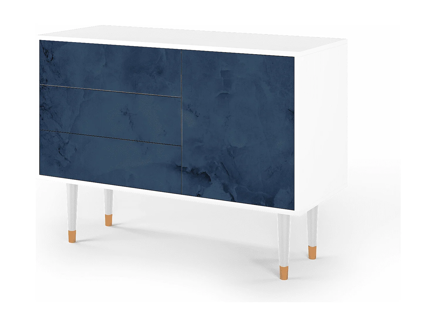 Kredens - 115х84х41 cm - S3 - Endless Galaxi, Biały