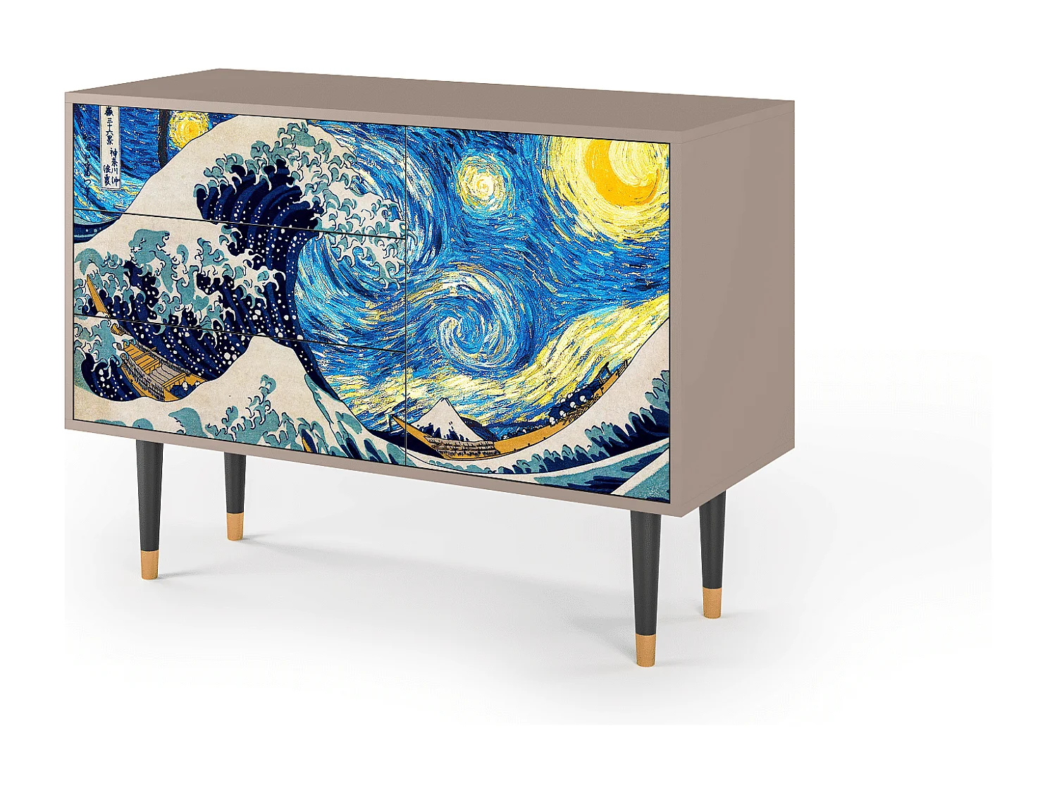 Sideboard - 115х84х41 cm - S3 - Great Wave, Latte