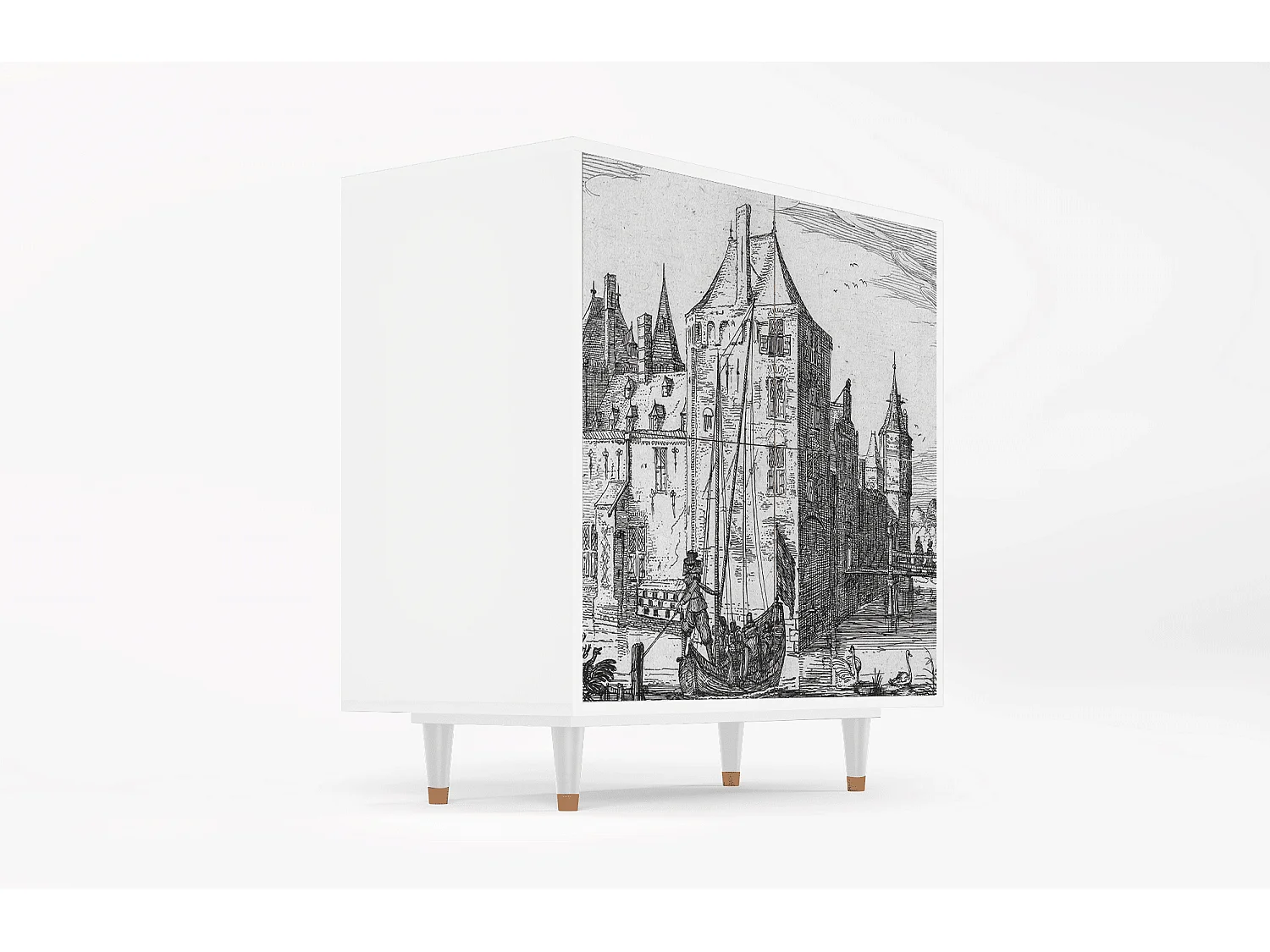 Aparador - 94x96x48 cm - BS3 - Castle by Breugel, Branco