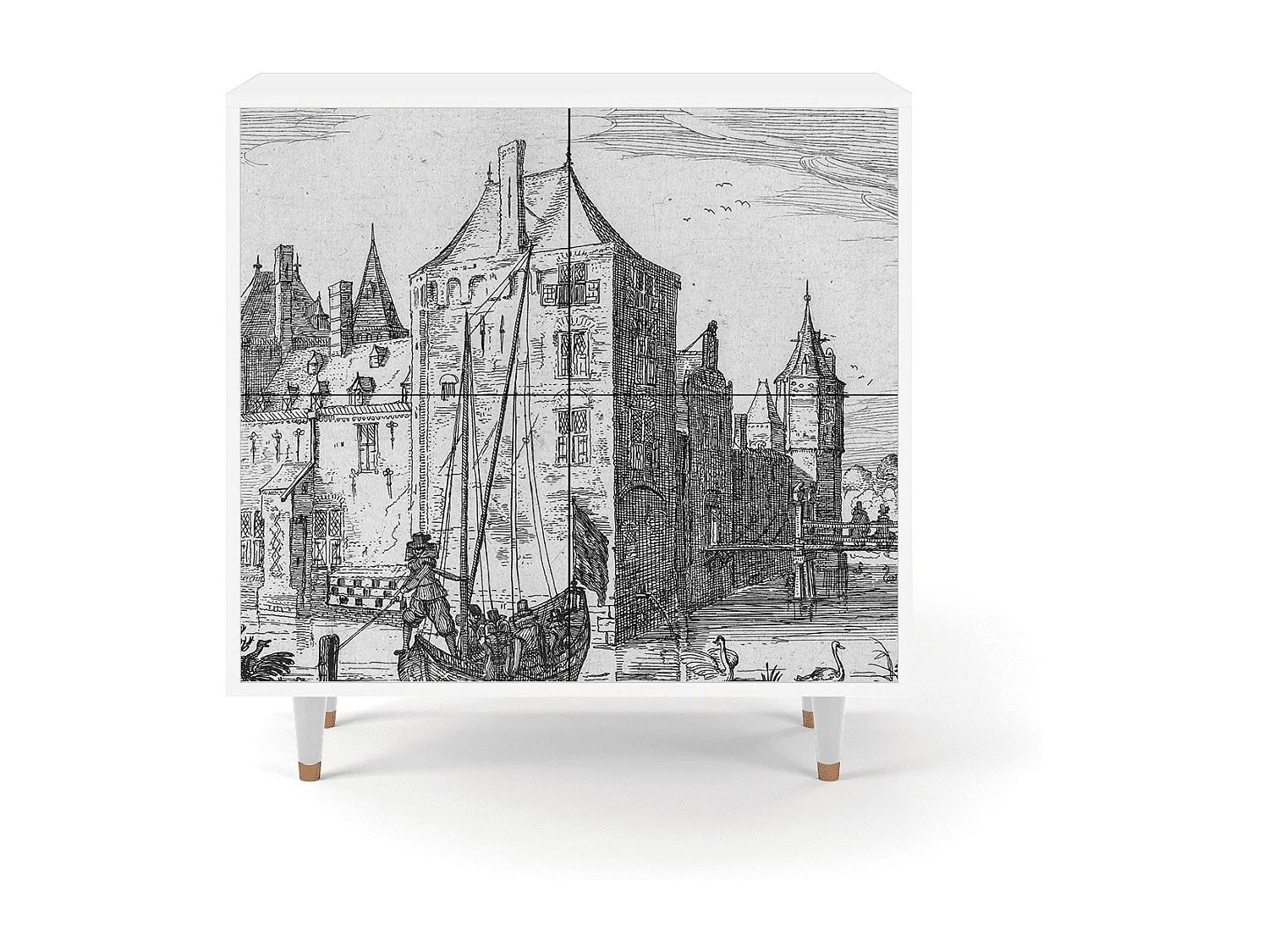 Buffet - 94x96x48 cm - BS3 - Castle by Breugel, Blanc