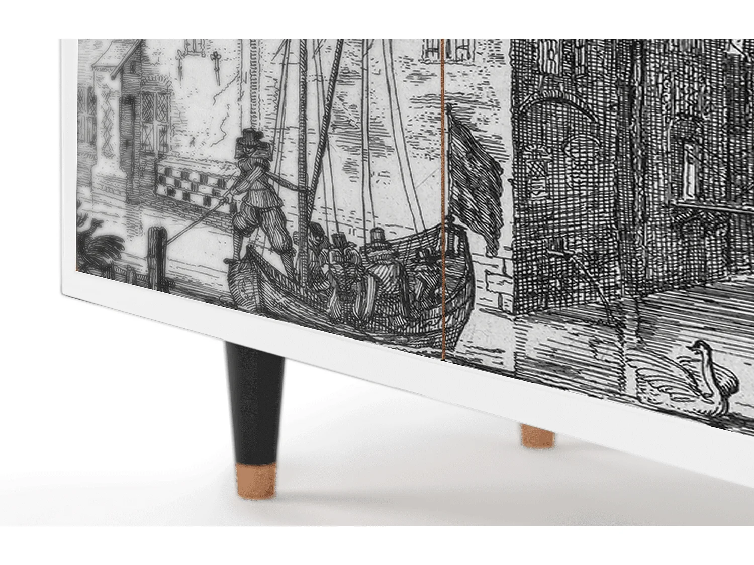 Kredens - 94x96x48 cm - BS3 - Castle by Breugel, Biały