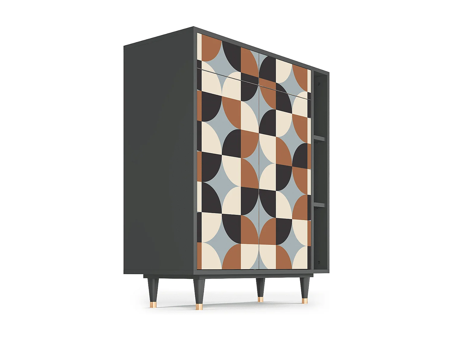 Dressoir - 96х110х41 cm - BS6 - Brown Sensation, Antraciet