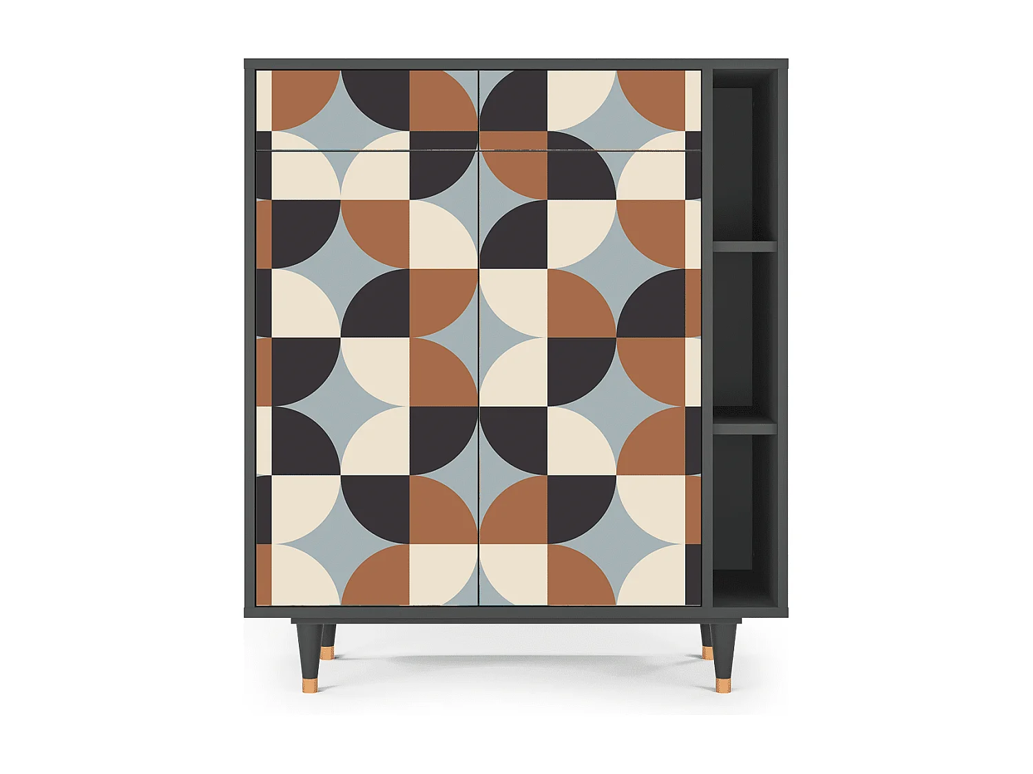 Credenza - 96х110х41 cm - BS6 - Brown Sensation, Antracite