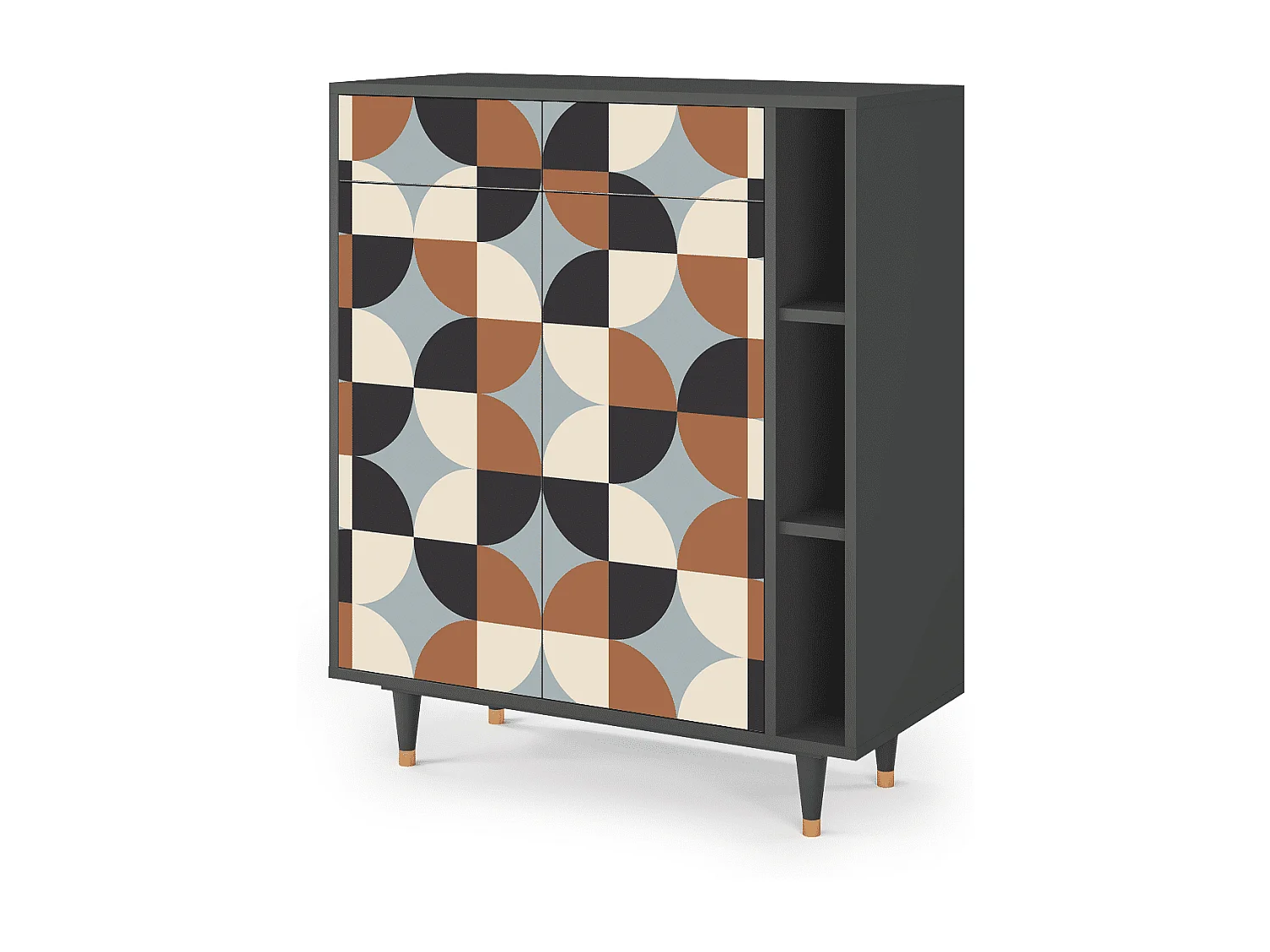 Credenza - 96х110х41 cm - BS6 - Brown Sensation, Antracite