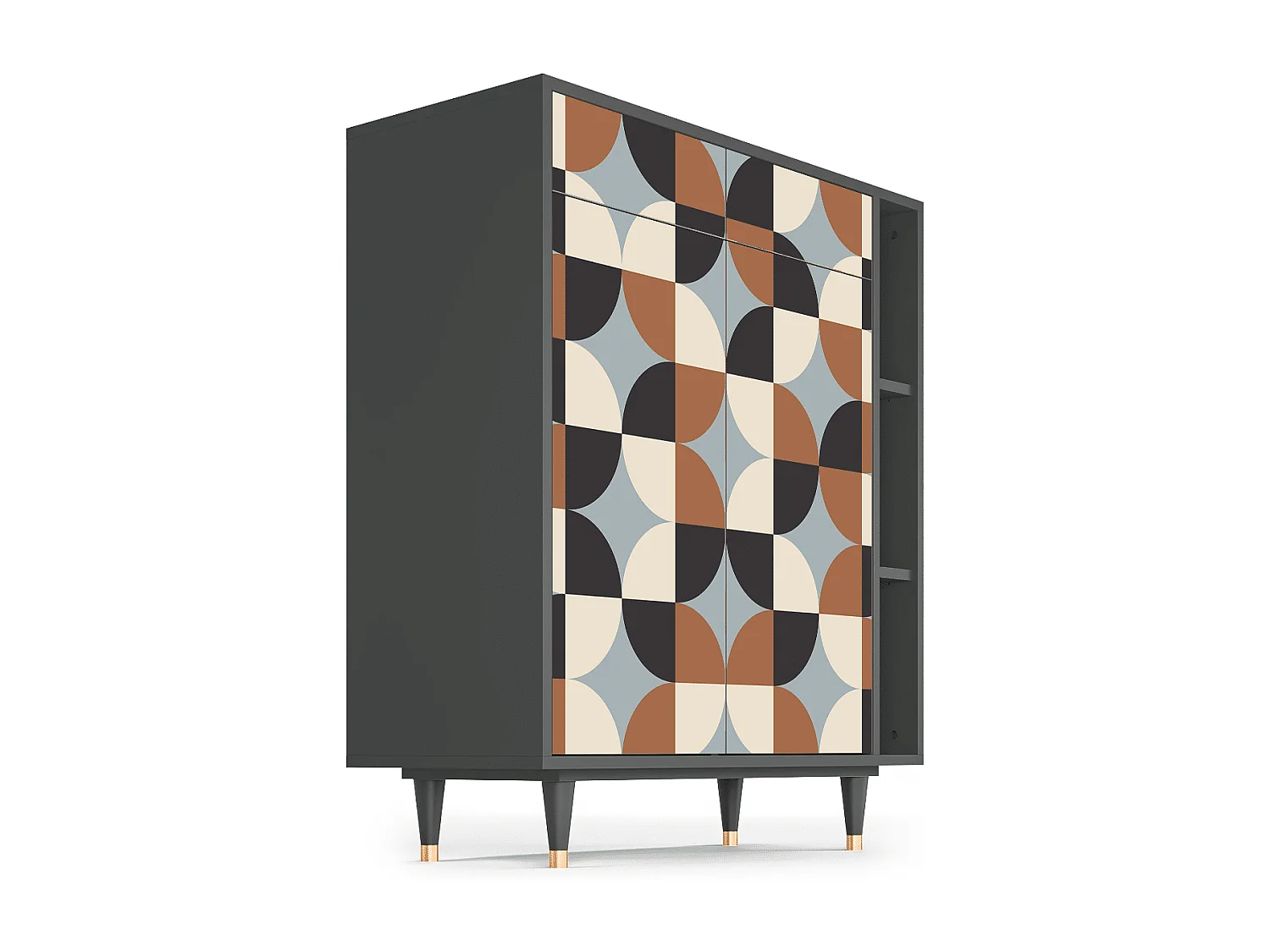 Credenza - 96х110х41 cm - BS6 - Brown Sensation, Antracite