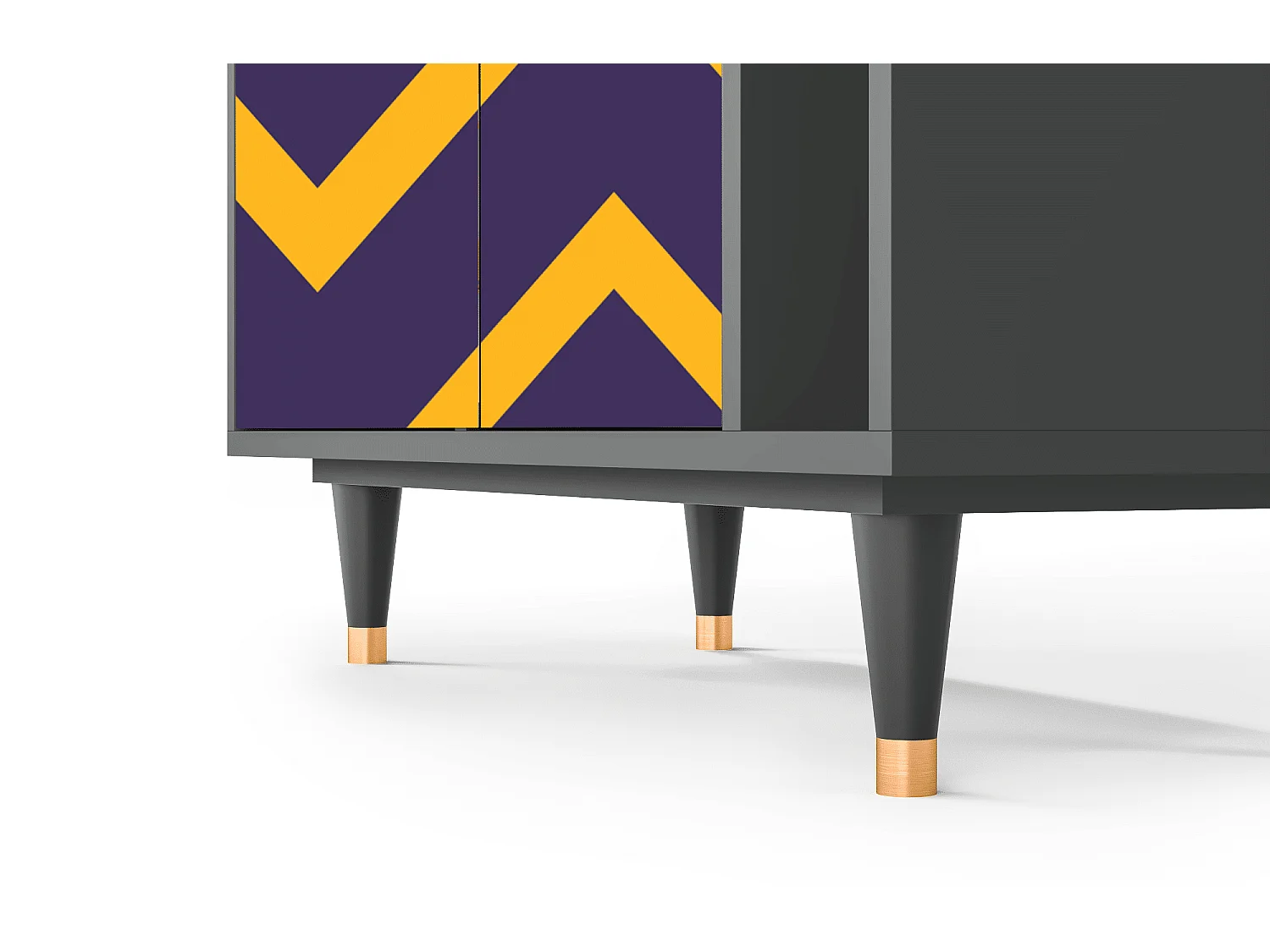 Kredens - 96х110х41 cm - BS6 - The Brightest Way, Antracyt