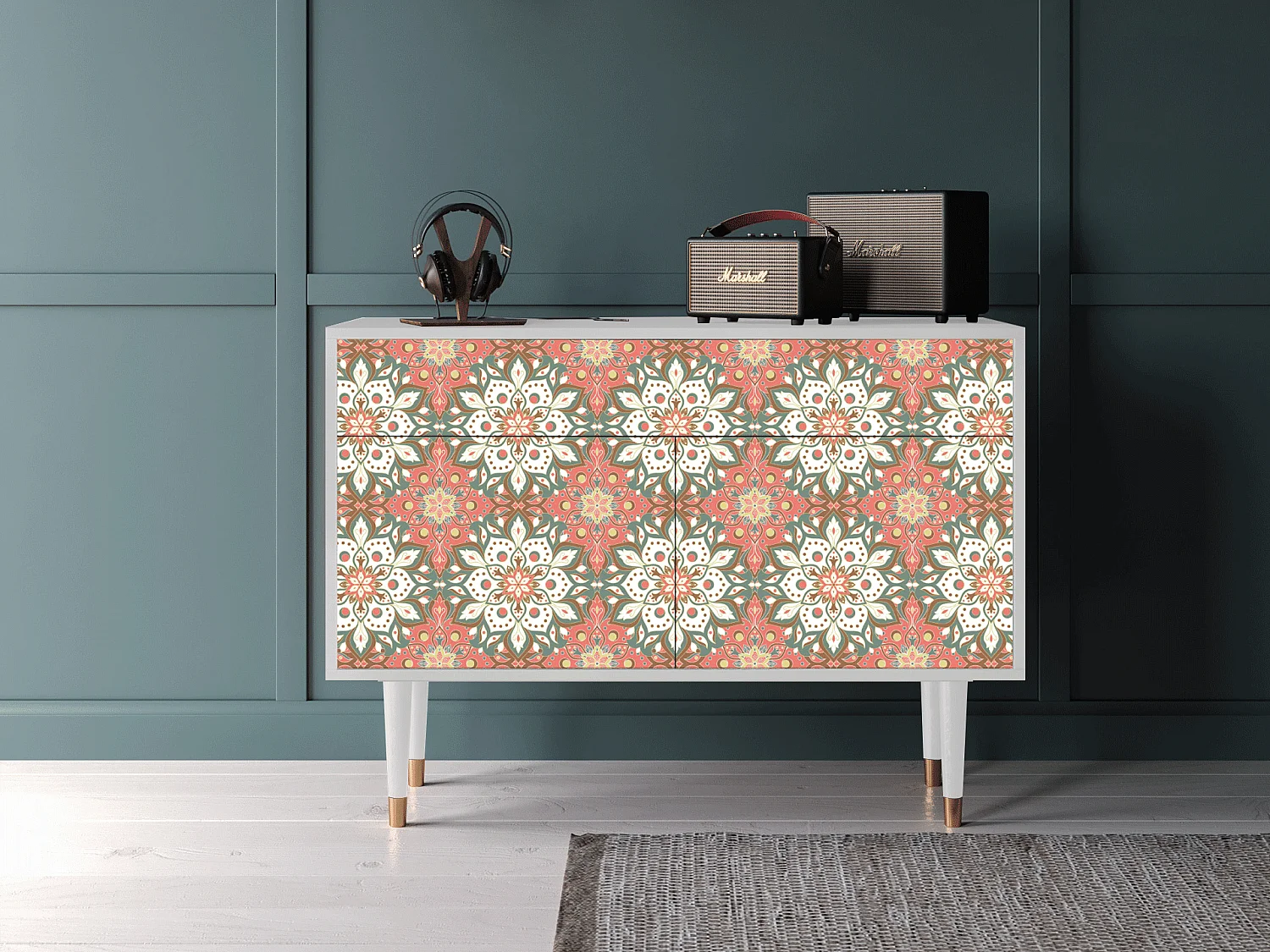 Dressoir - 115x85x48 cm - BS4 - Peach Grove, Wit