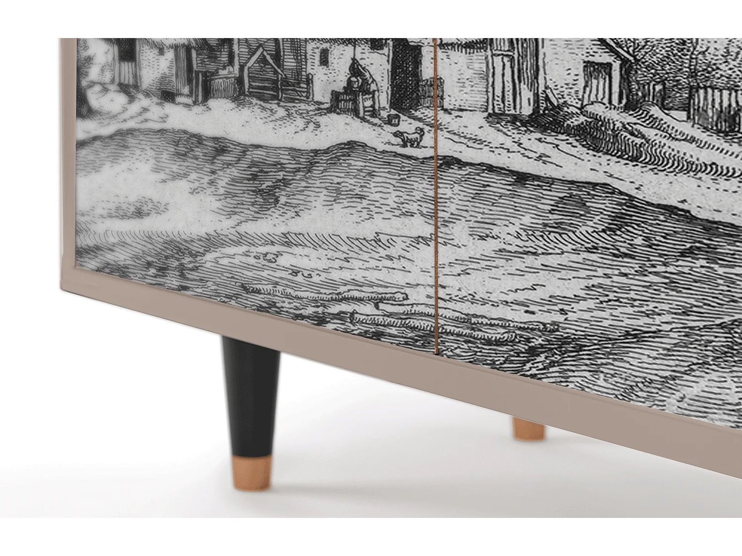 Credenza - 94x96x48 cm - BS3 - Farms in a Village, Latte