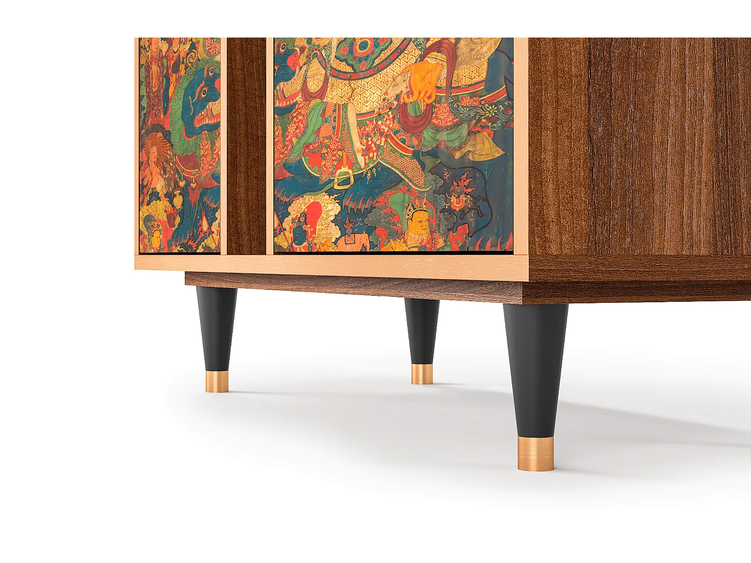 Kredens - 94х96х41 cm - BS5 - God by Vaisravana , Orzech