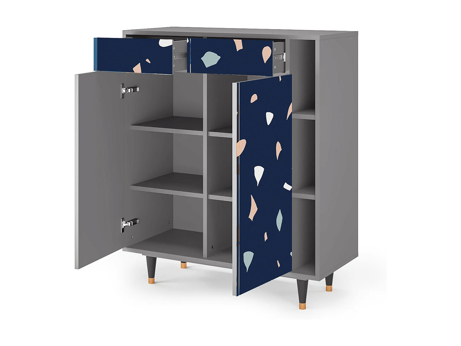 Credenza - 96х110х41 cm - BS6 - Space Satellites, Grigio