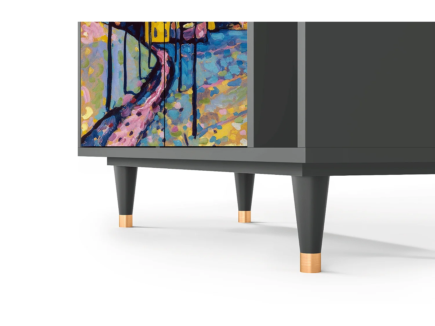 Credenza - 96х110х41 cm - BS6 - Winter Landscape, Antracite