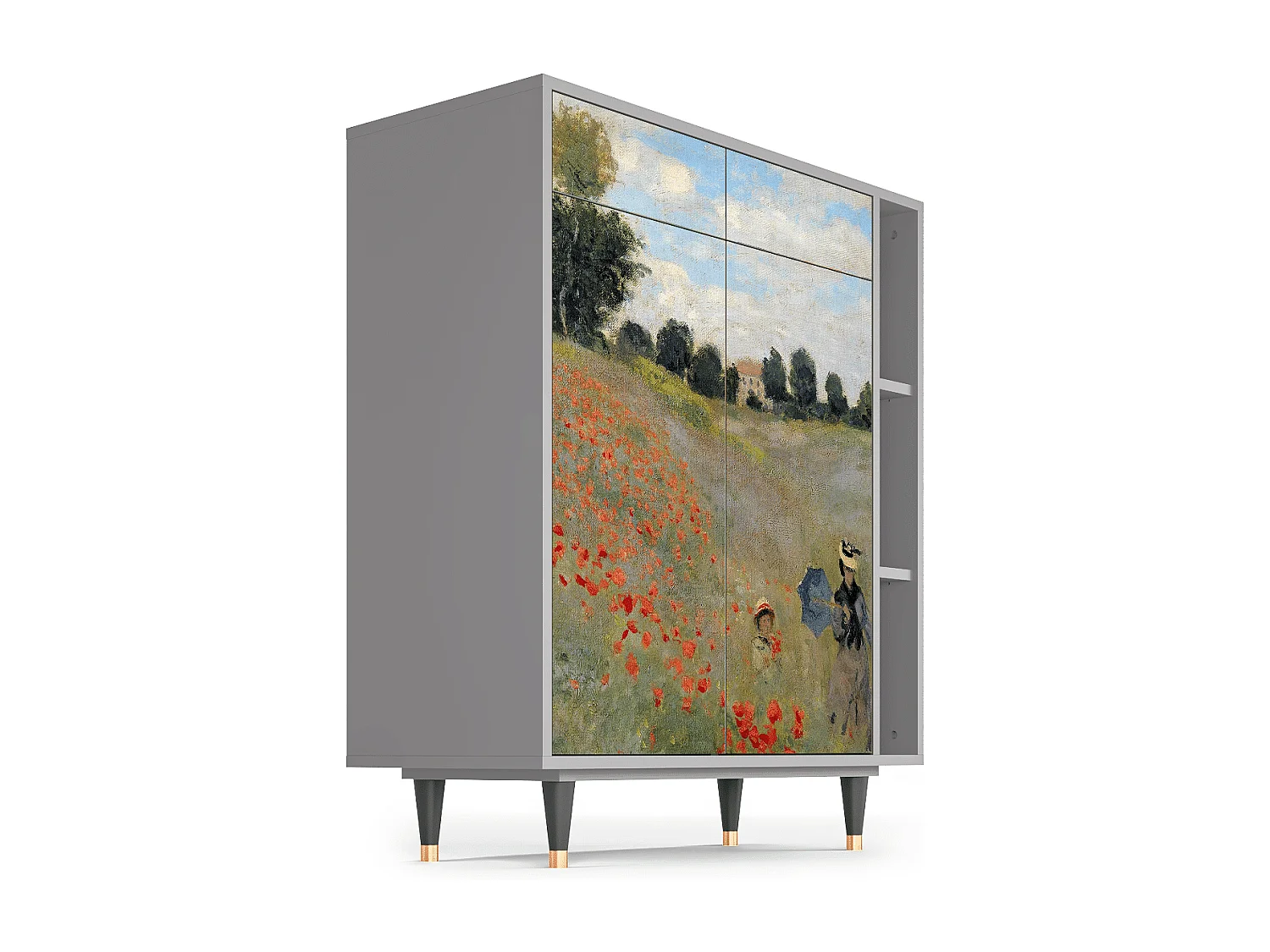 Dressoir - 96х110х41 cm - BS6 - The Poppy Field   , Grijs