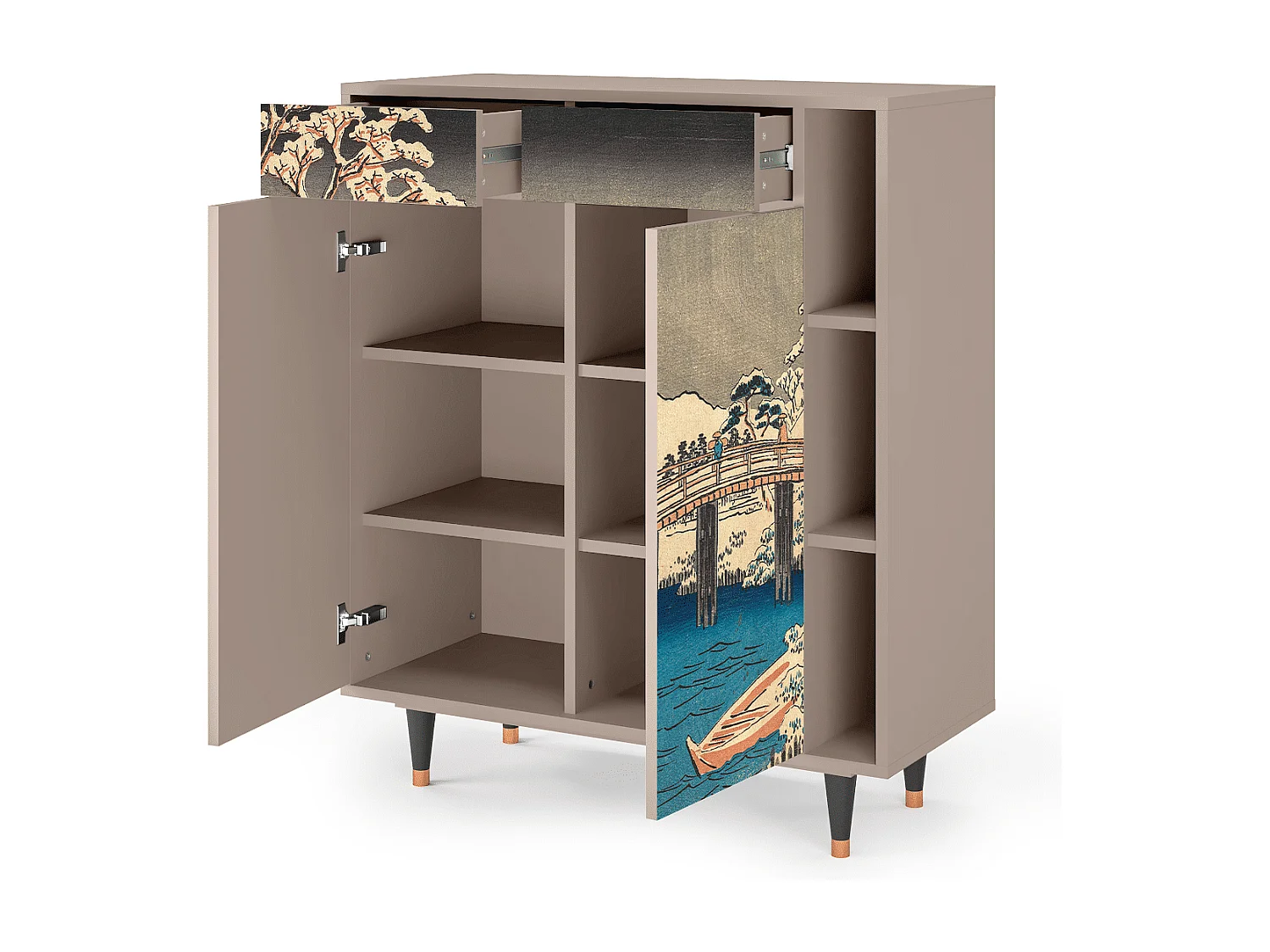 Buffet - 96х110х41 cm - BS6 - Katabira River, Latte