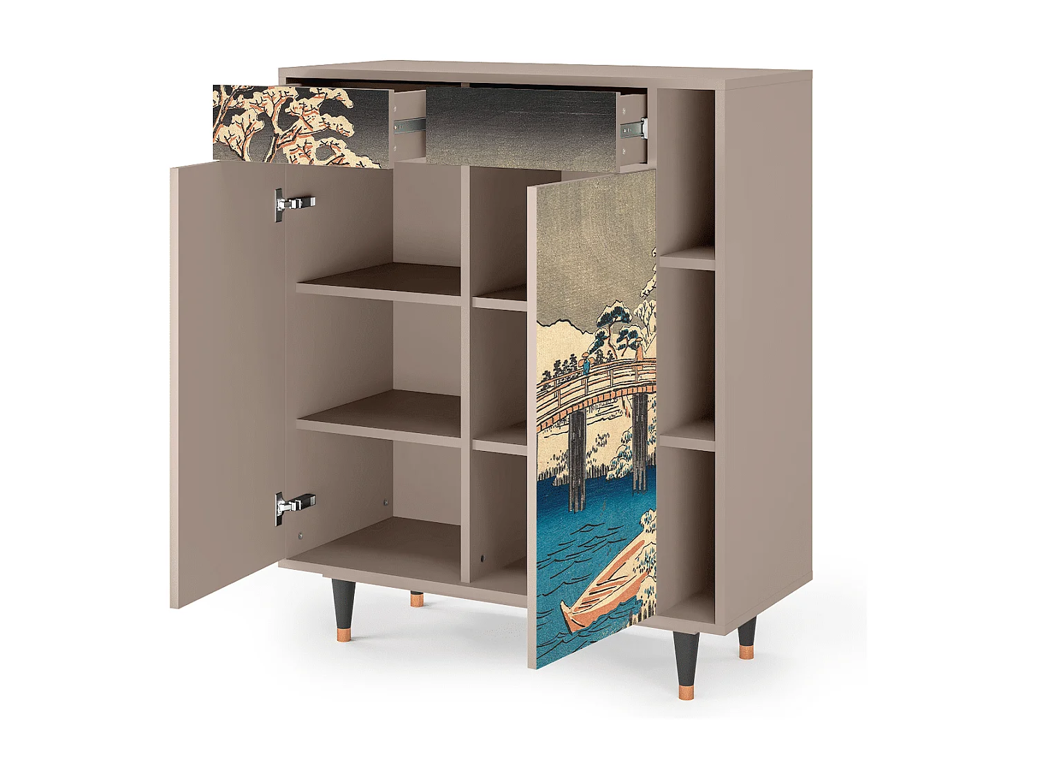 Credenza - 96х110х41 cm - BS6 - Katabira River, Latte