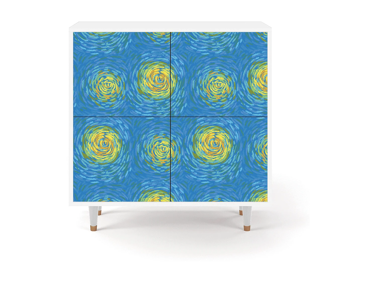 Credenza - 94x96x48 cm - BS3 - Van Gogh Lights, Bianco