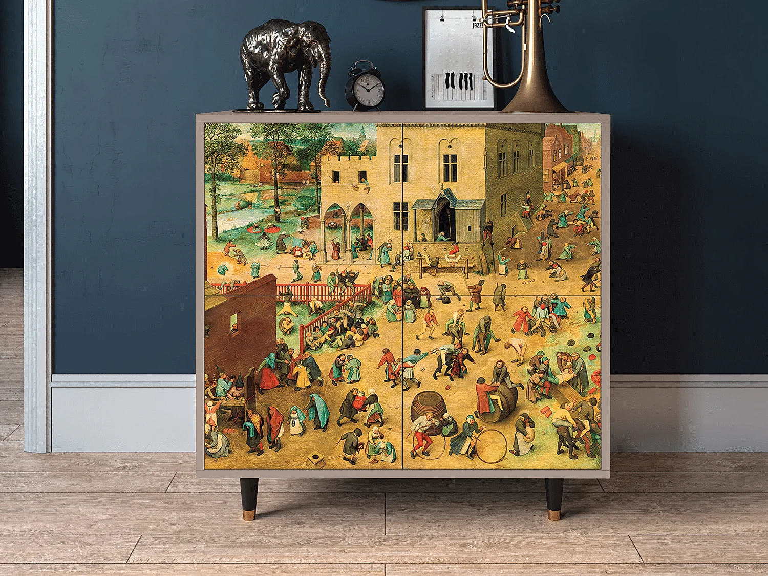 Kredens - 94x96x48 cm - BS3 - Children Games, Latte