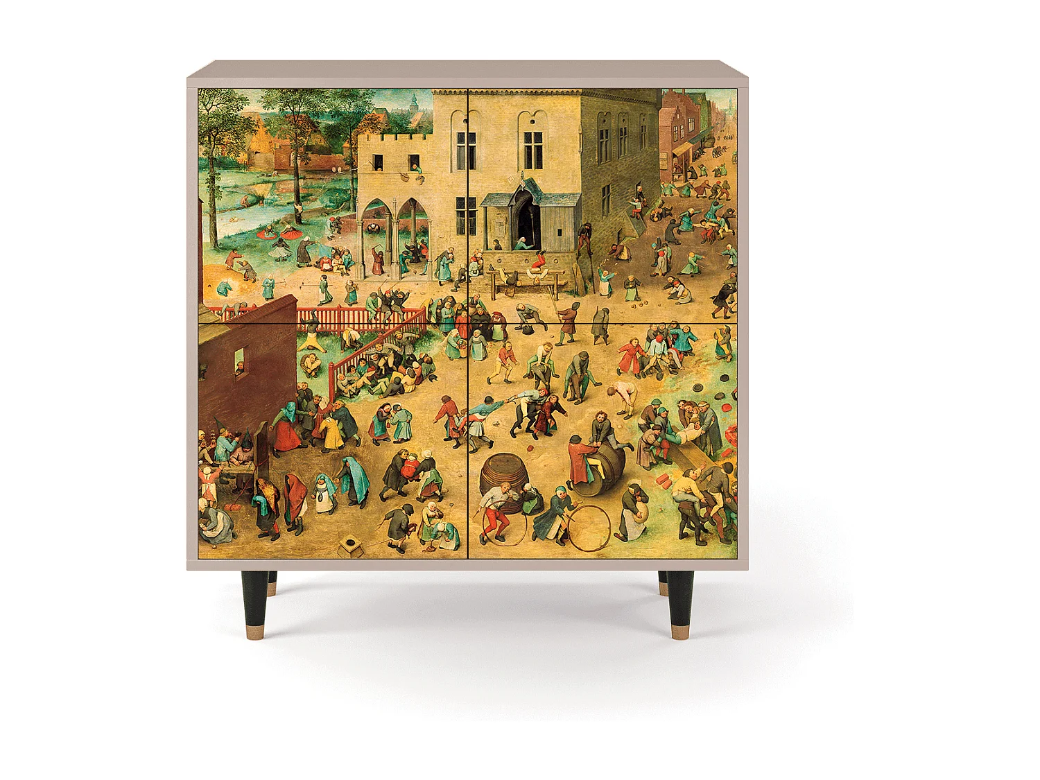 Kredens - 94x96x48 cm - BS3 - Children Games, Latte