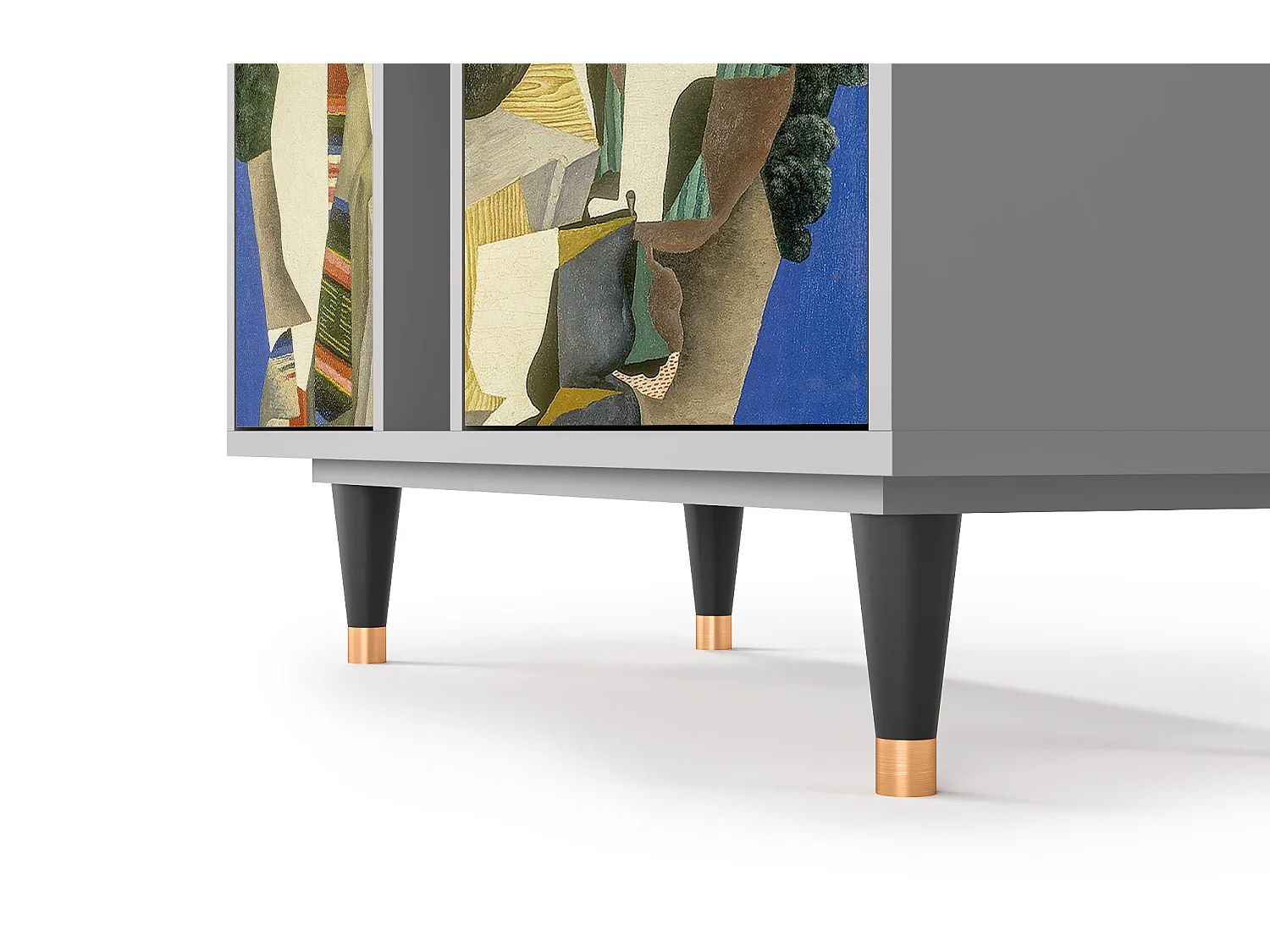 Kredens - 94х96х41 cm - BS5 - The Cubist Paintings , Szary