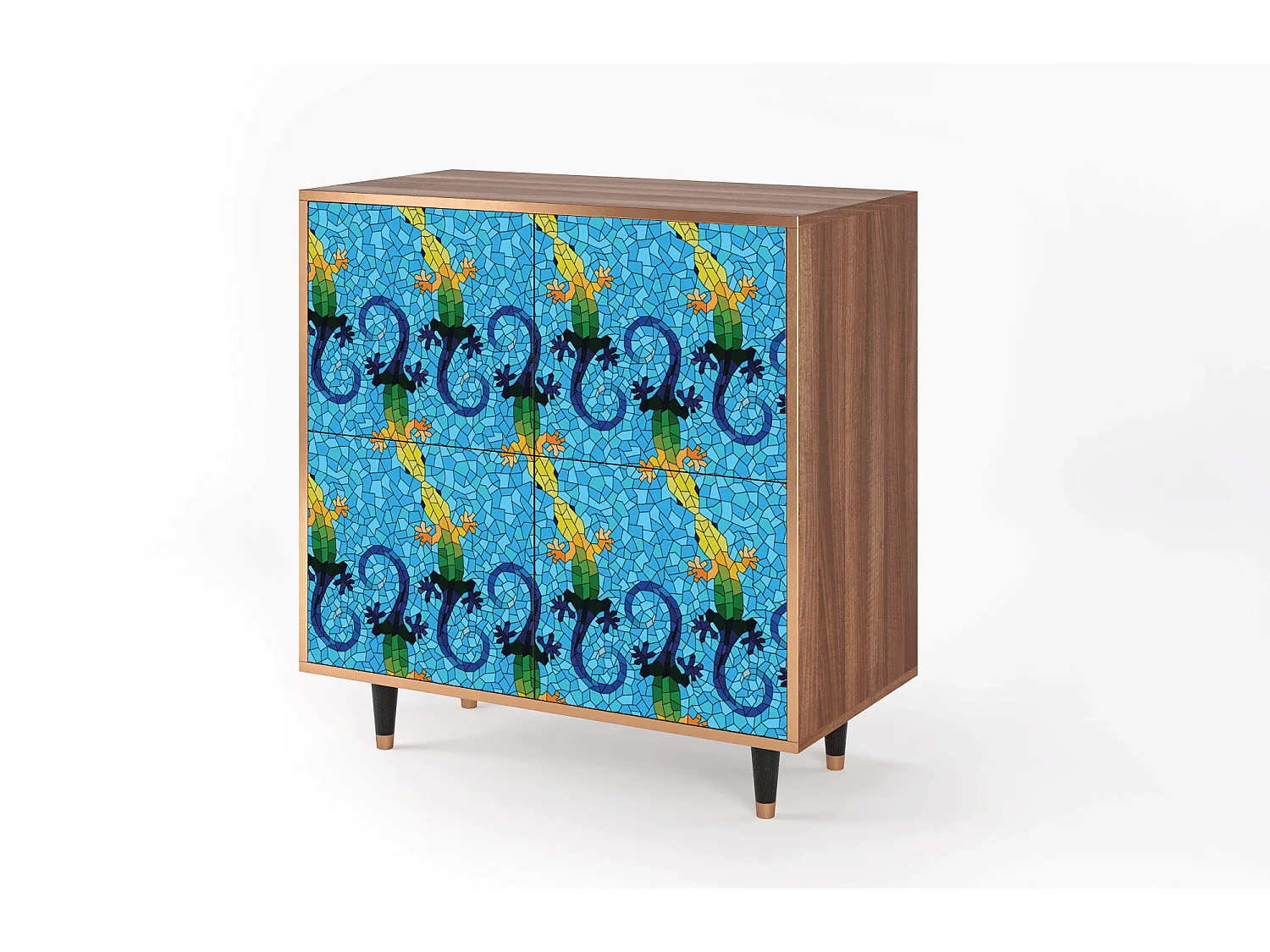 Buffet - 94x96x48 cm - BS3 - Gaudi's Lizard, Noyer