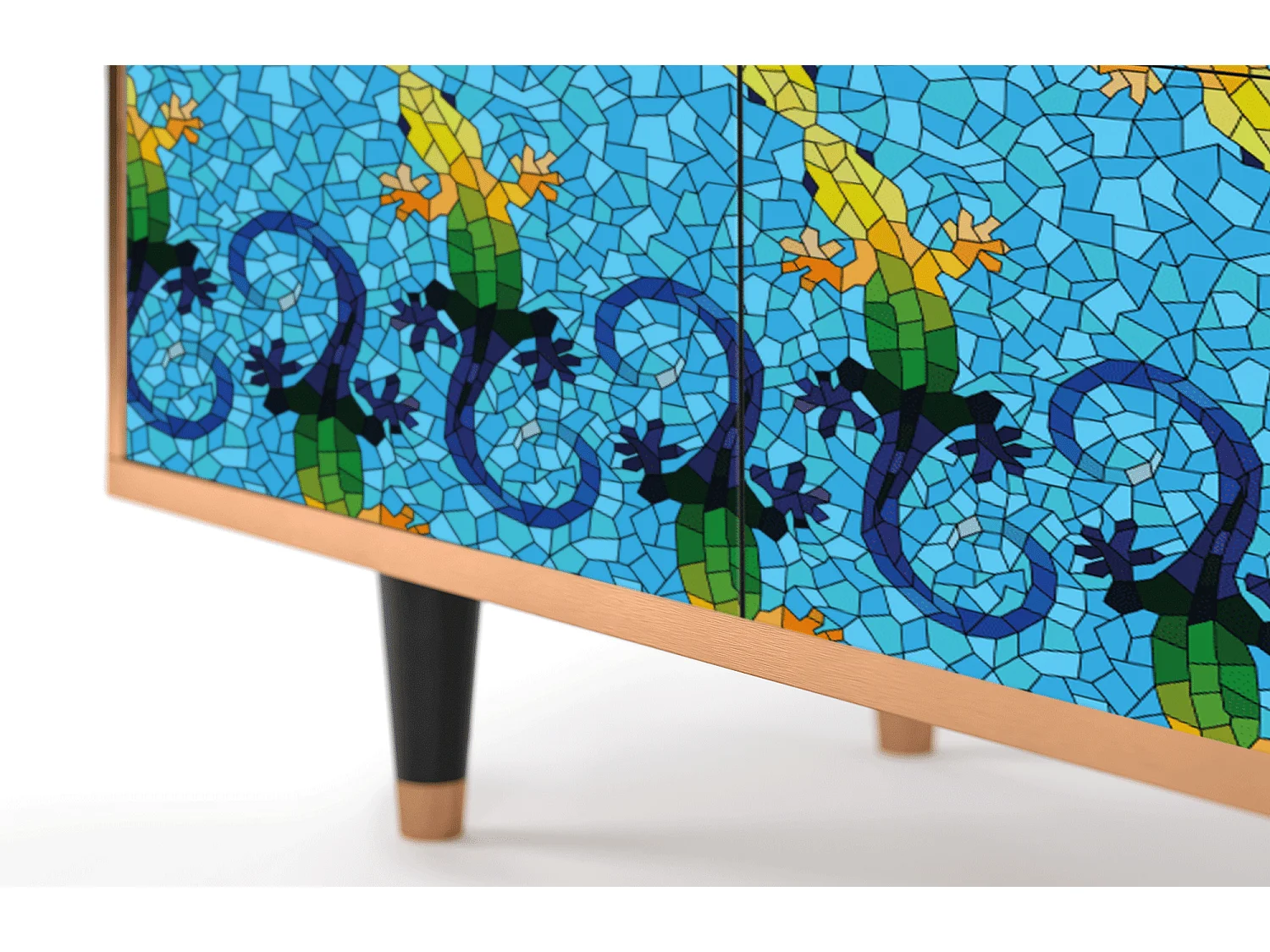 Buffet - 94x96x48 cm - BS3 - Gaudi's Lizard, Noyer