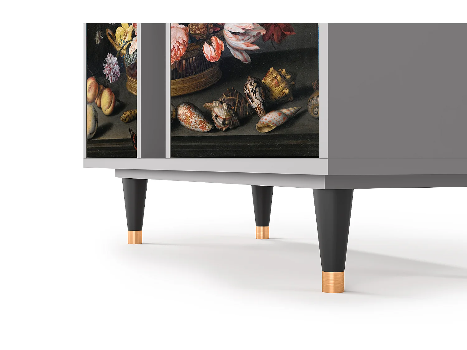 Buffet - 94х96х41 cm - BS5 - Still Life with Flowers, Gris