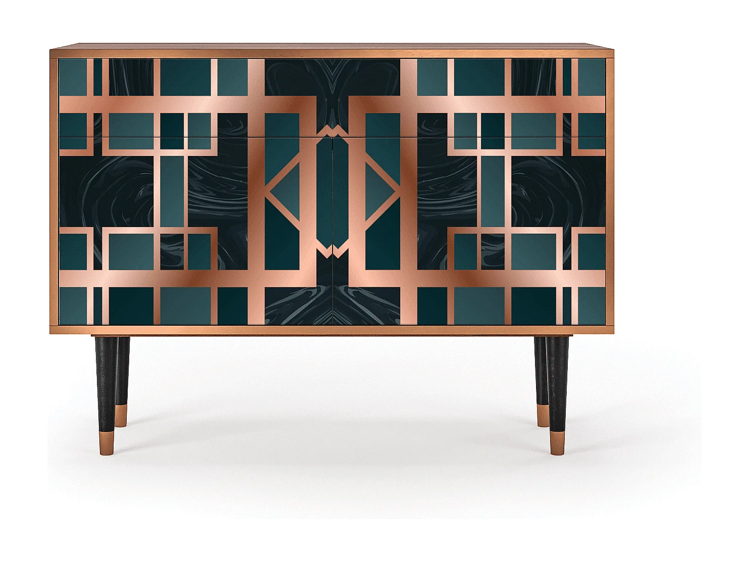 Buffet - 115x85x48 cm - BS4 - Emerald Metro, Noyer