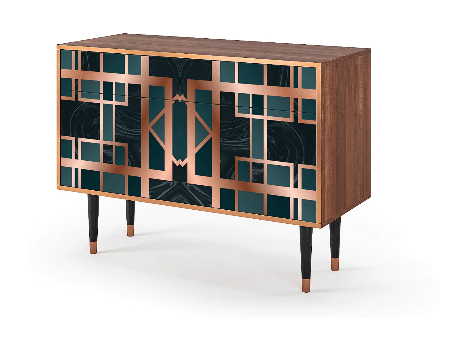 Buffet - 115x85x48 cm - BS4 - Emerald Metro, Noyer