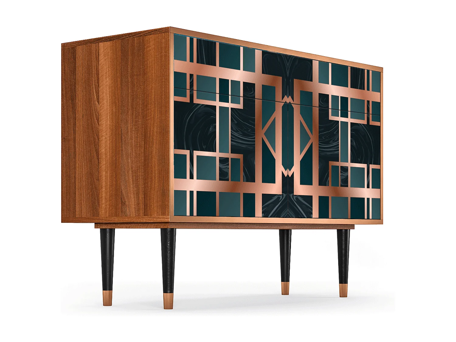 Buffet - 115x85x48 cm - BS4 - Emerald Metro, Noyer