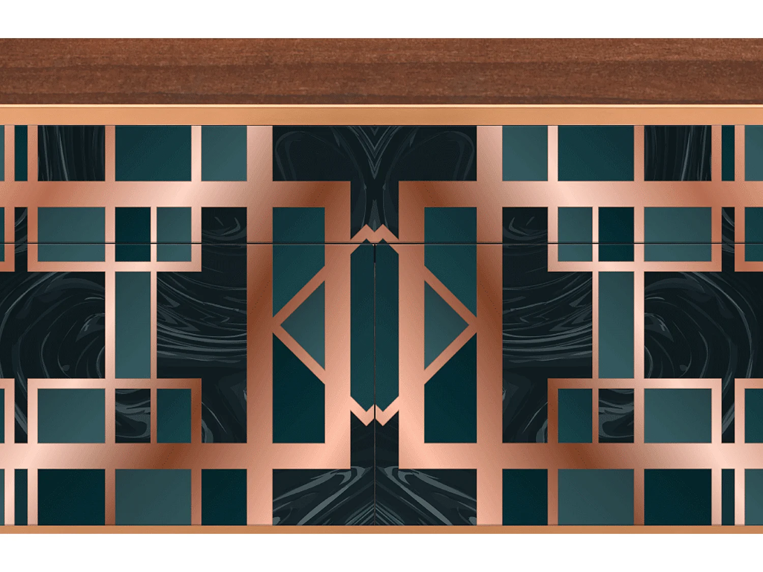 Buffet - 115x85x48 cm - BS4 - Emerald Metro, Noyer