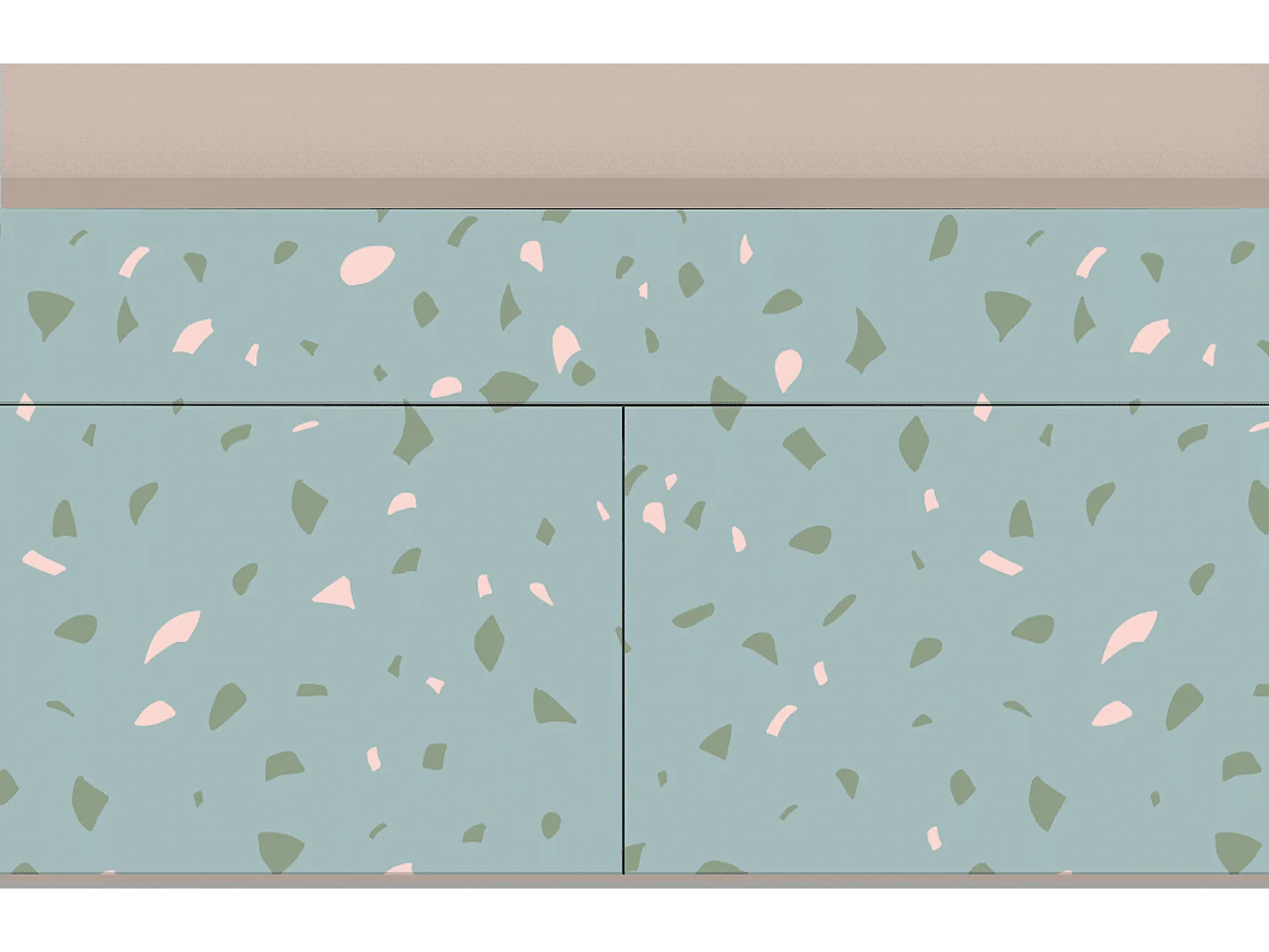 Buffet - 115x85x48 cm - BS4 - Blue Drops, Latte