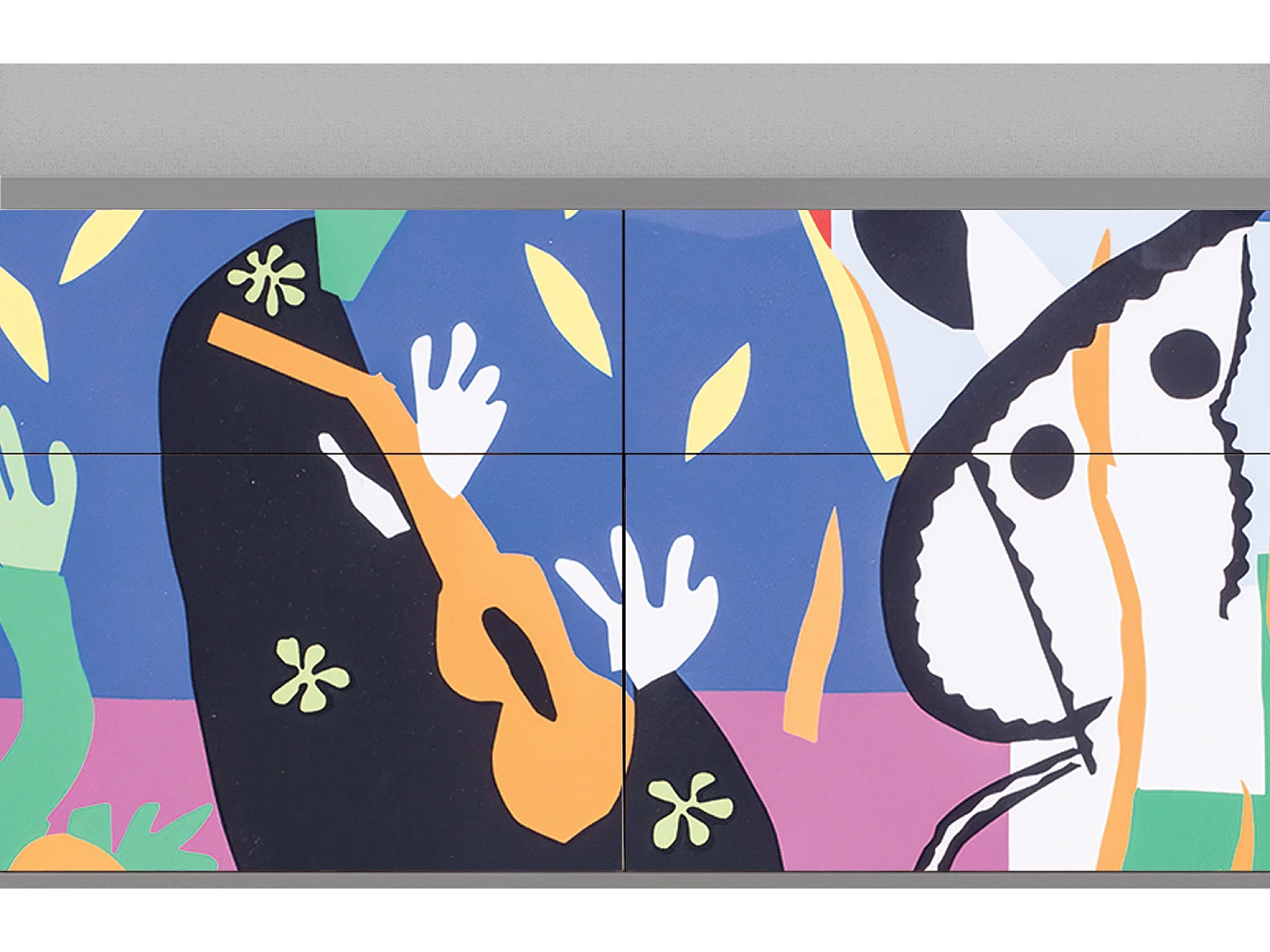 Sideboard - 115x85x48 cm - BS4 - La Tristesse du Roi, Grau