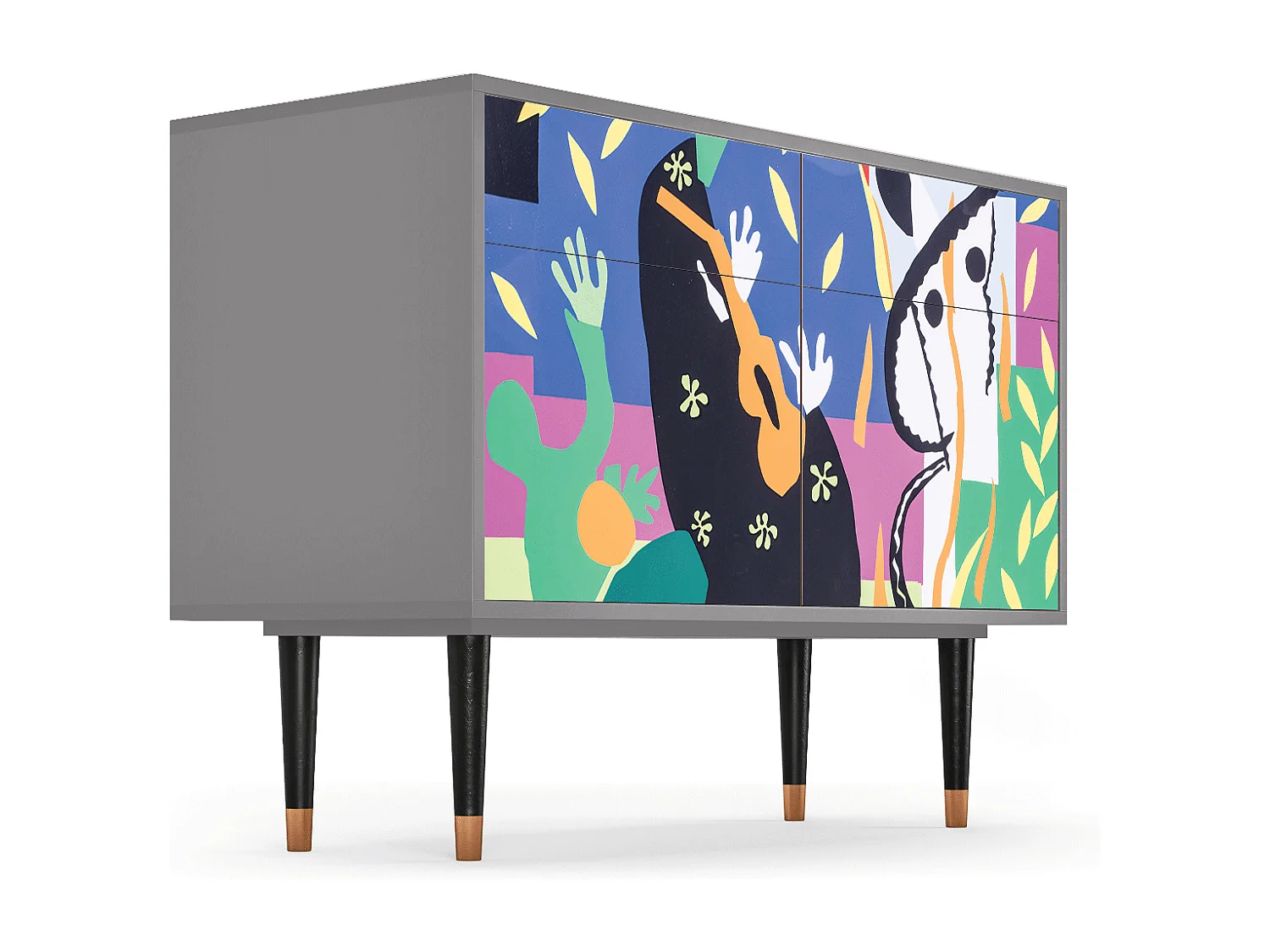 Buffet - 115x85x48 cm - BS4 - La Tristesse du Roi, Gris