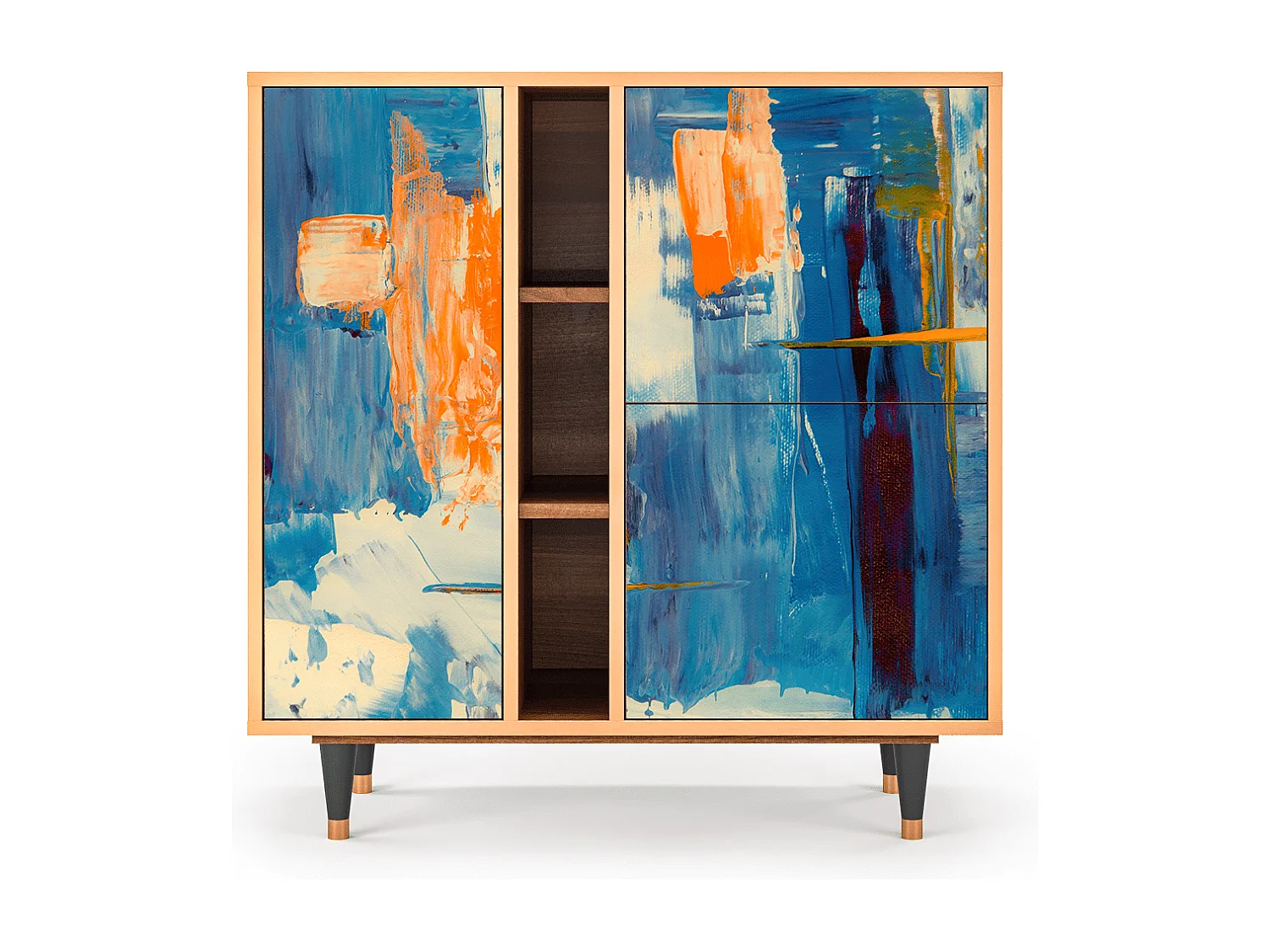 Credenza - 94х96х41 cm - BS5 - Abstract Expressionism, Noce