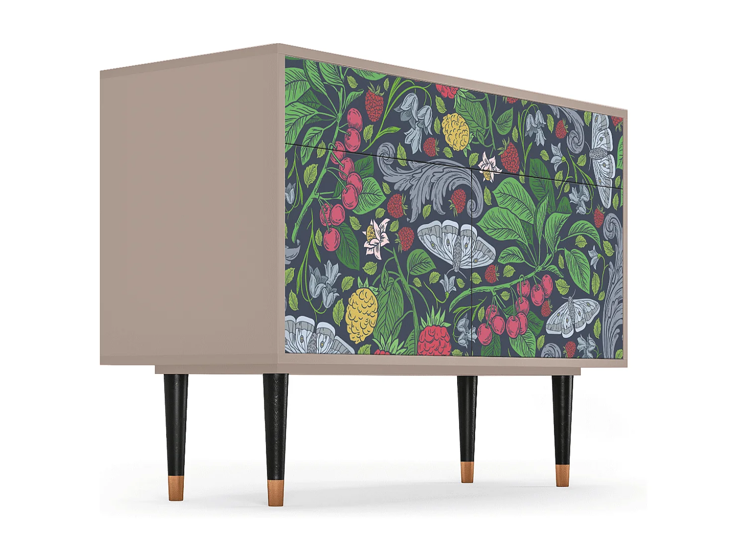 Kredens - 115x85x48 cm - BS4 - Summer Berries, Latte